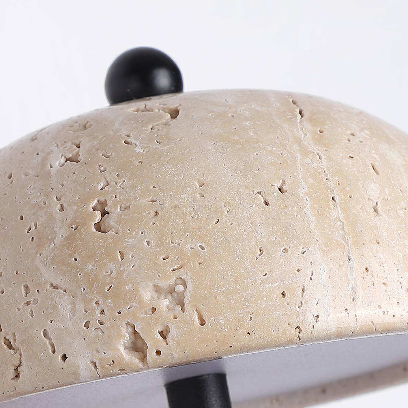 Solaro  Wall Light  Travertine  Half-dome   Shade