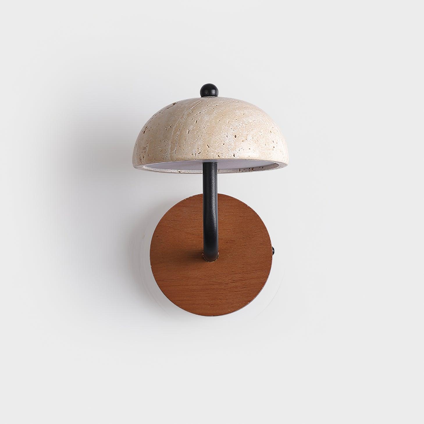 Solaro  Wall Light  Travertine  Half-dome   Shade