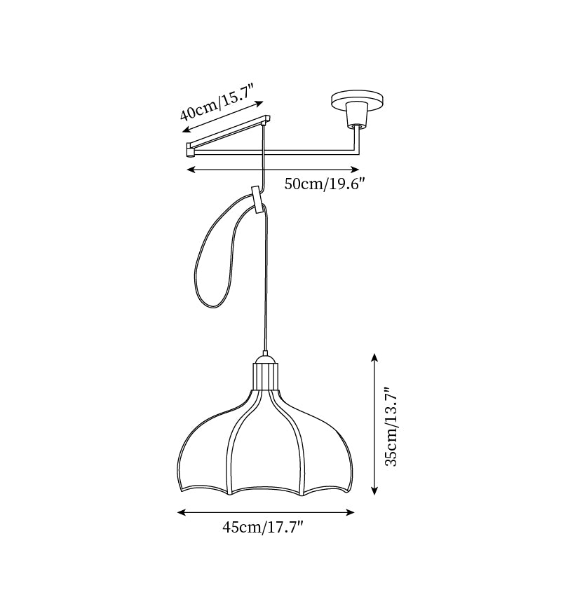 Eldin Adjustable Pendant Light