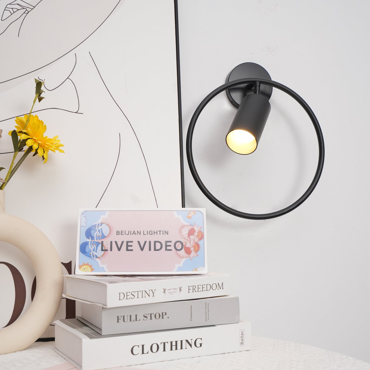 Evely Wall Lamp Modern Minimalist Metal-Neutral Decor