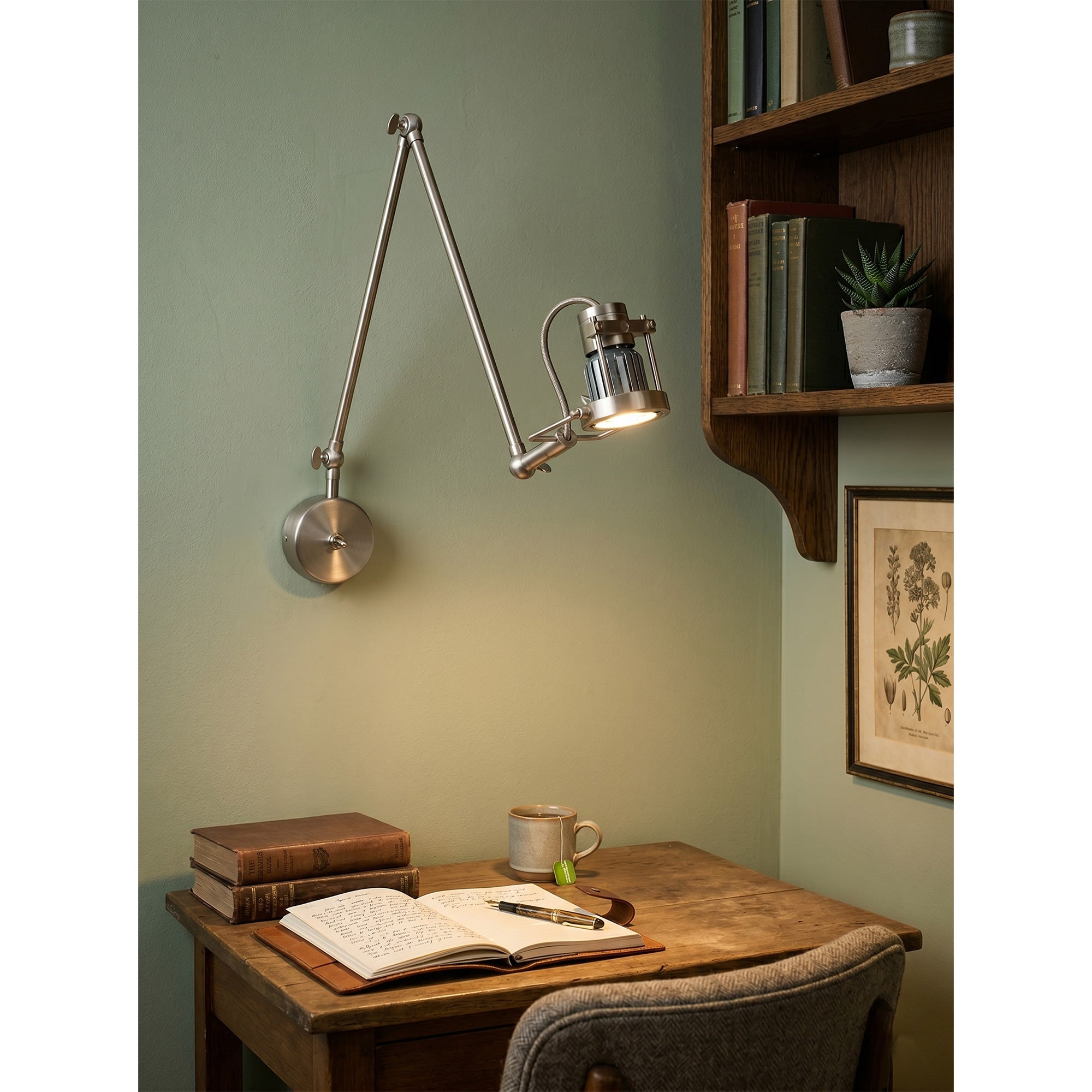 Front view of the Reznor wall sconce spotlight head.