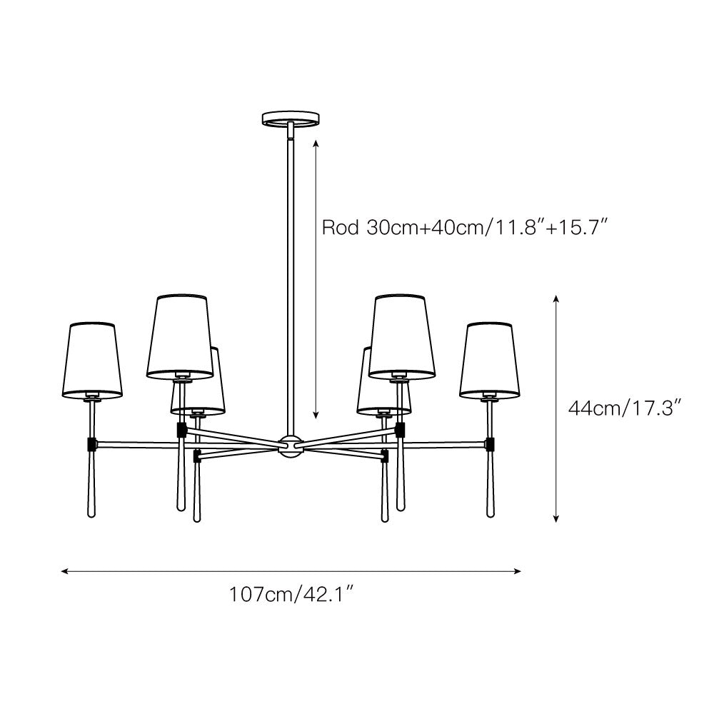 Aroa Round Chandelier-Neutral Decor