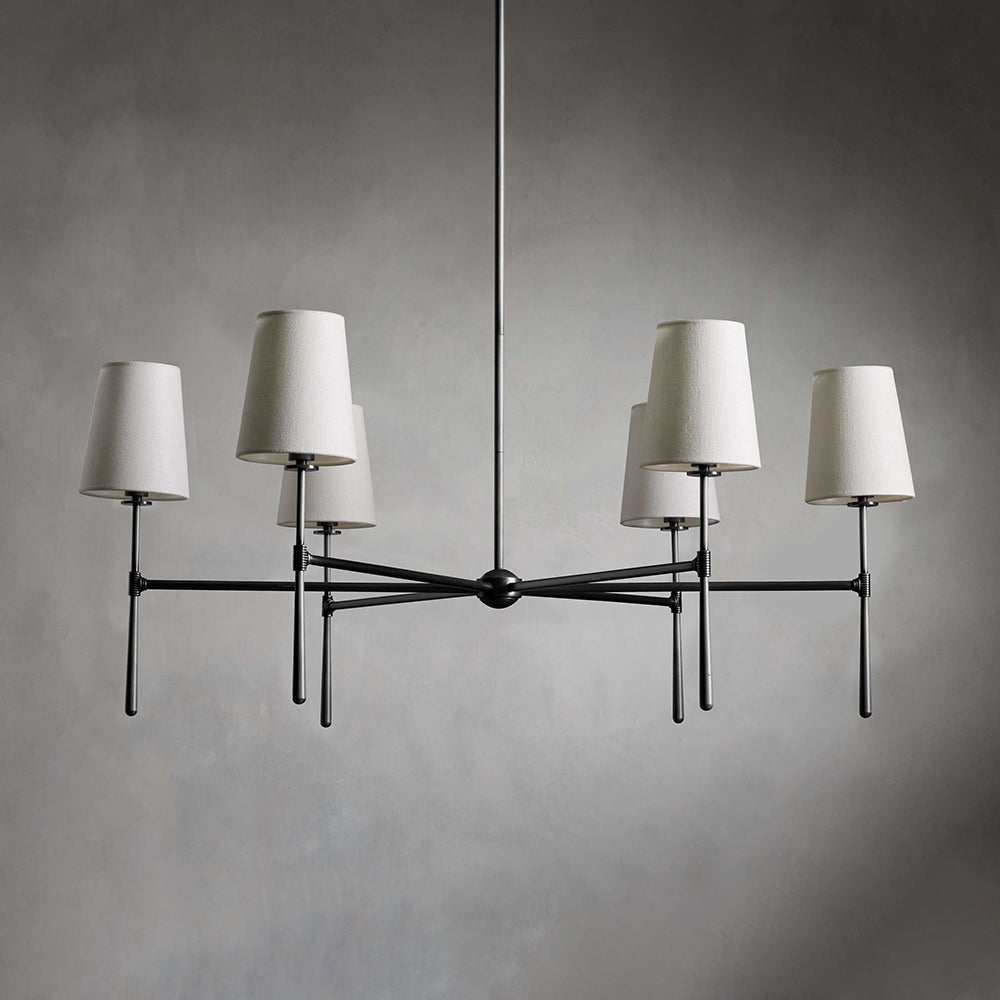 Aroa Round Chandelier-Neutral Decor