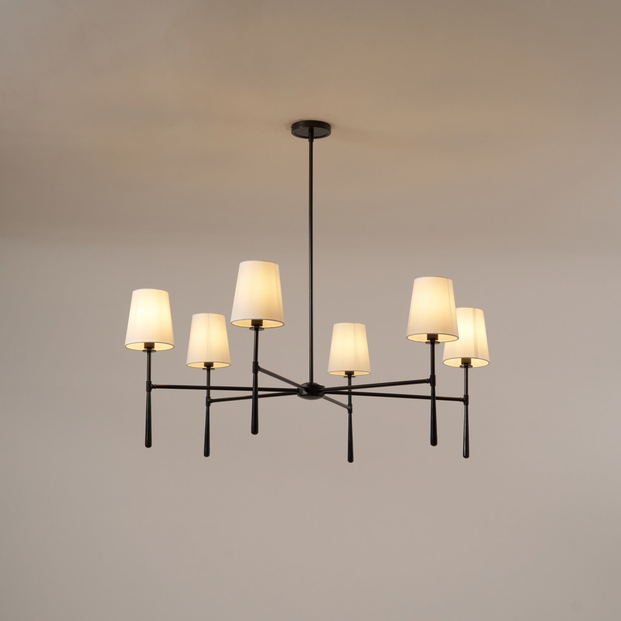 Aroa Round Chandelier-Neutral Decor