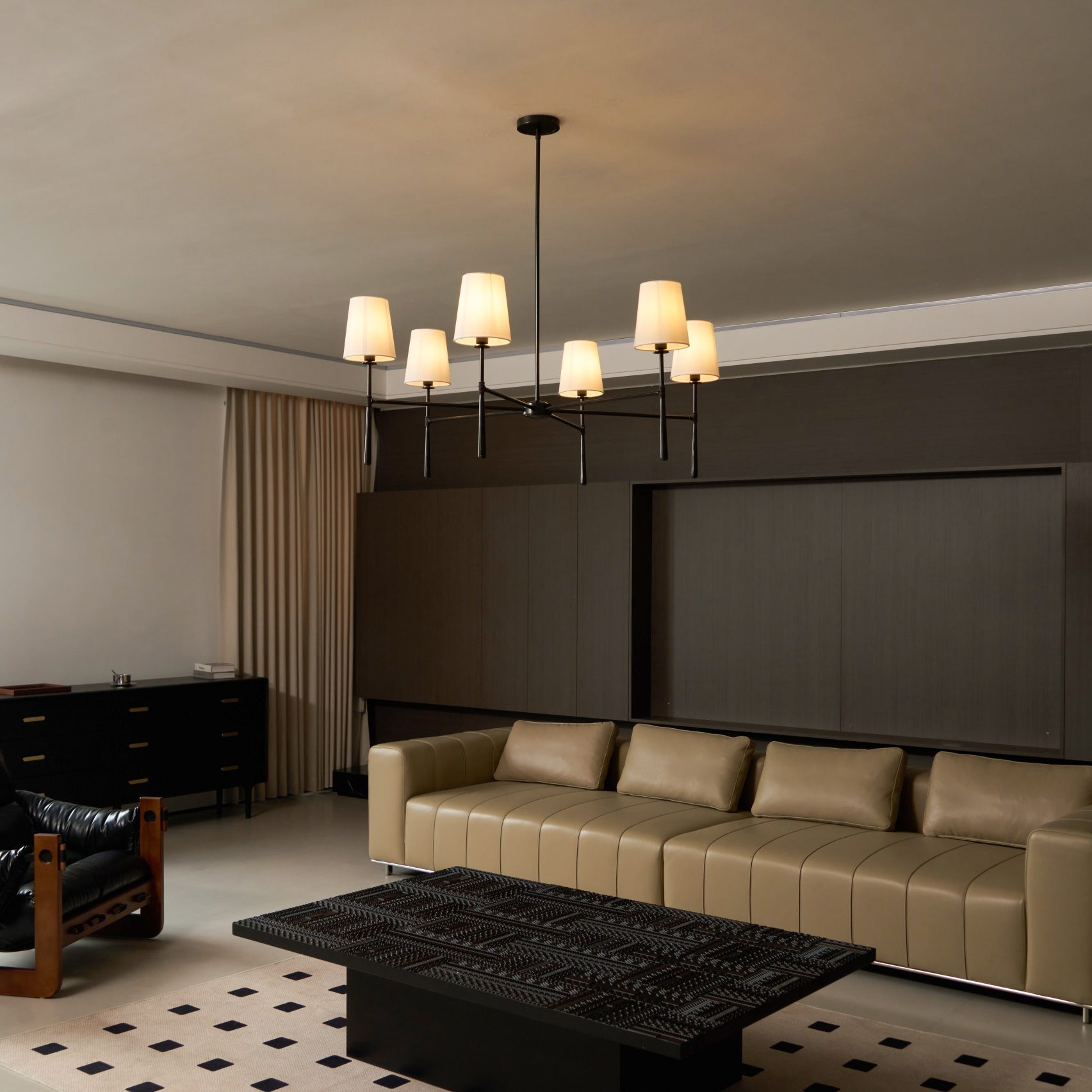 Aroa Round Chandelier-Neutral Decor