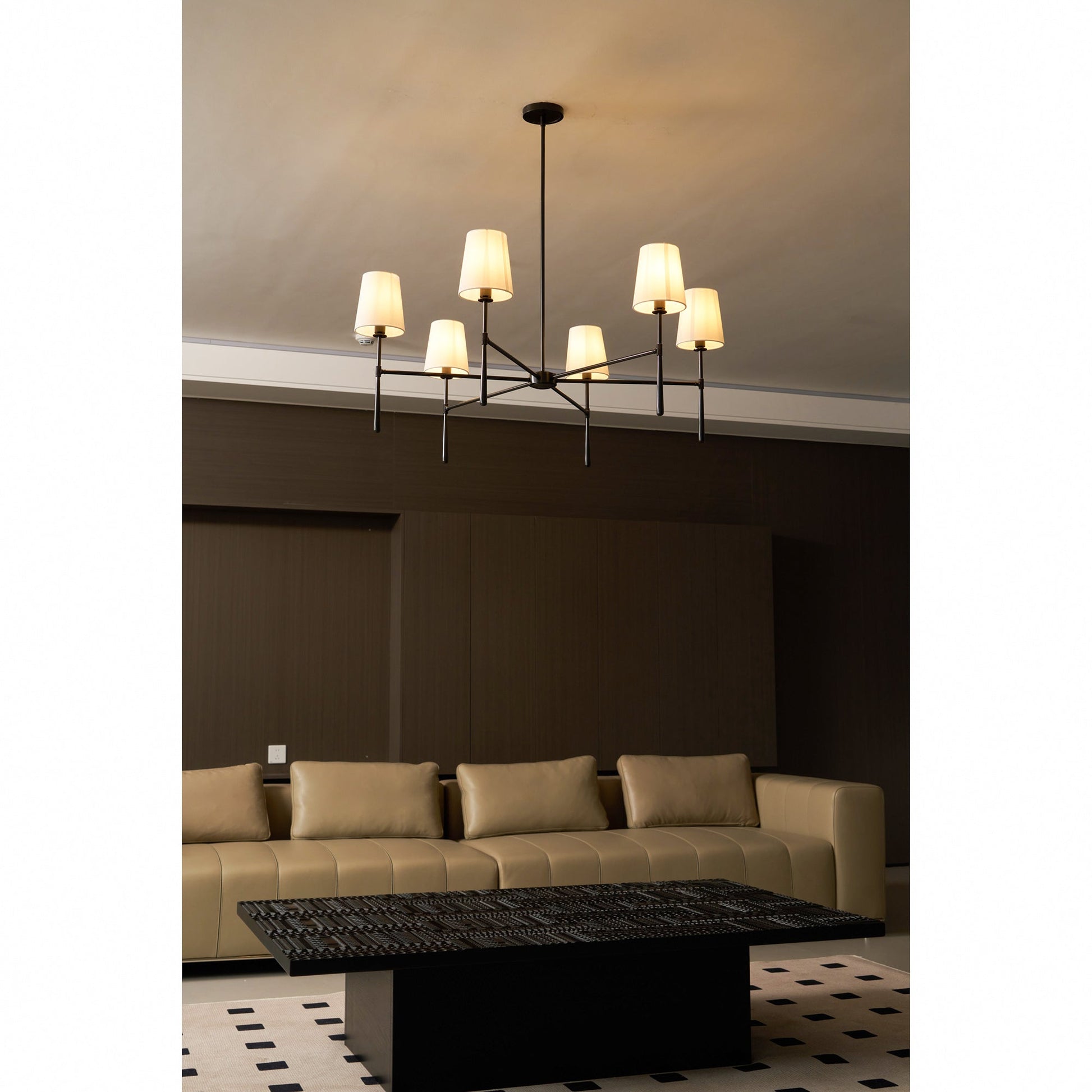 Aroa Round Chandelier-Neutral Decor