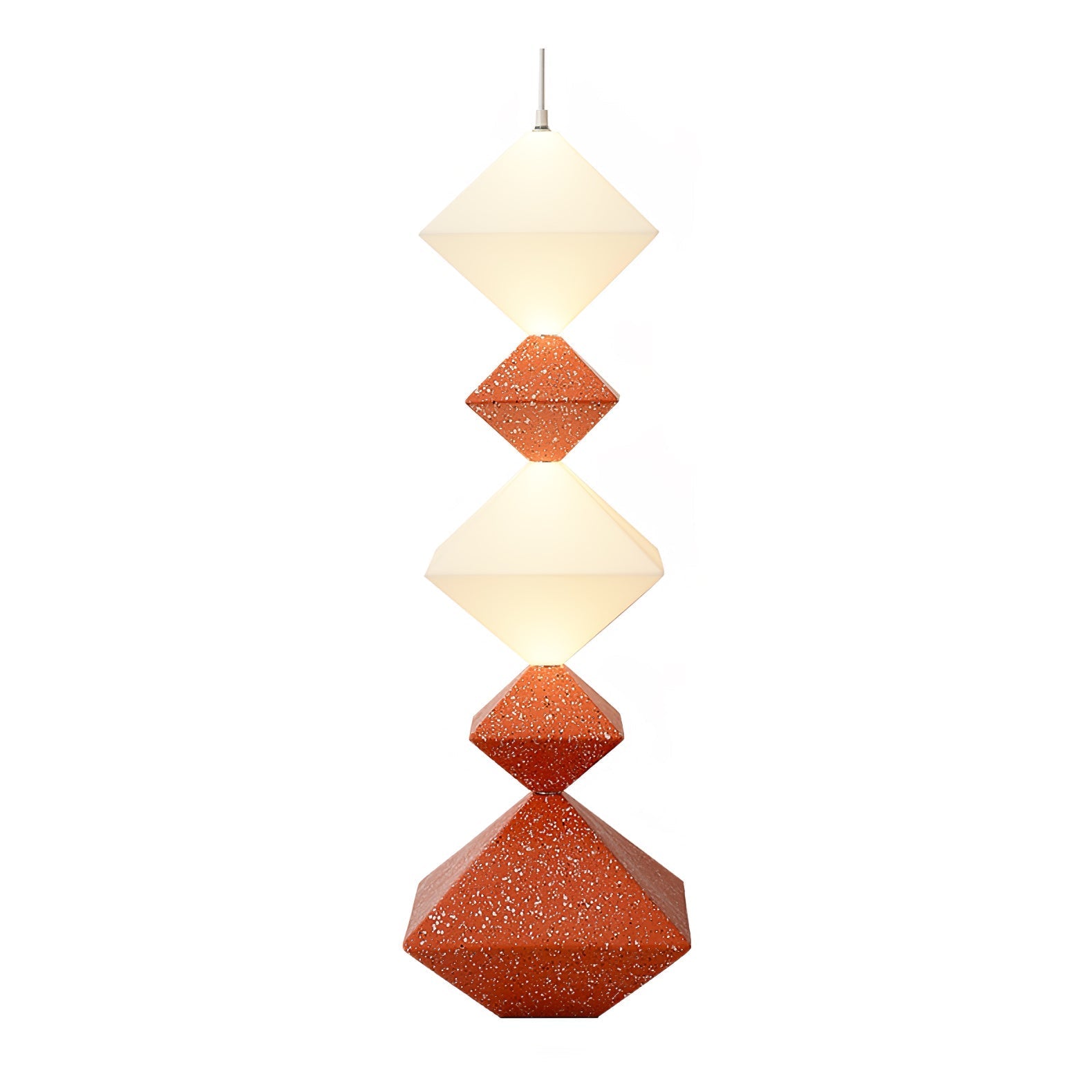 GeoGlow Rhombus Cube Floor Lamp-Neutral Decor