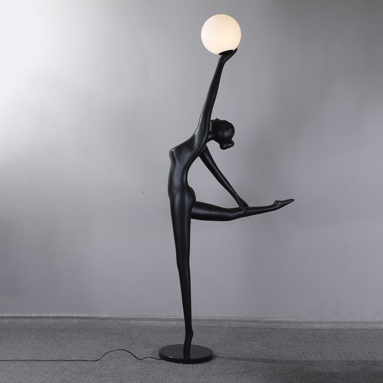 Lyrielle Ballerina Black Floor Lamp-Neutral Decor