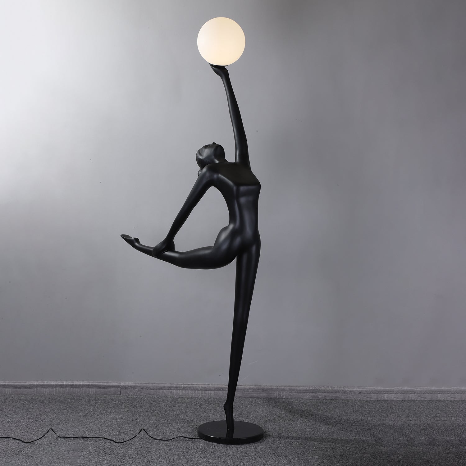 Lyrielle Ballerina Black Floor Lamp-Neutral Decor