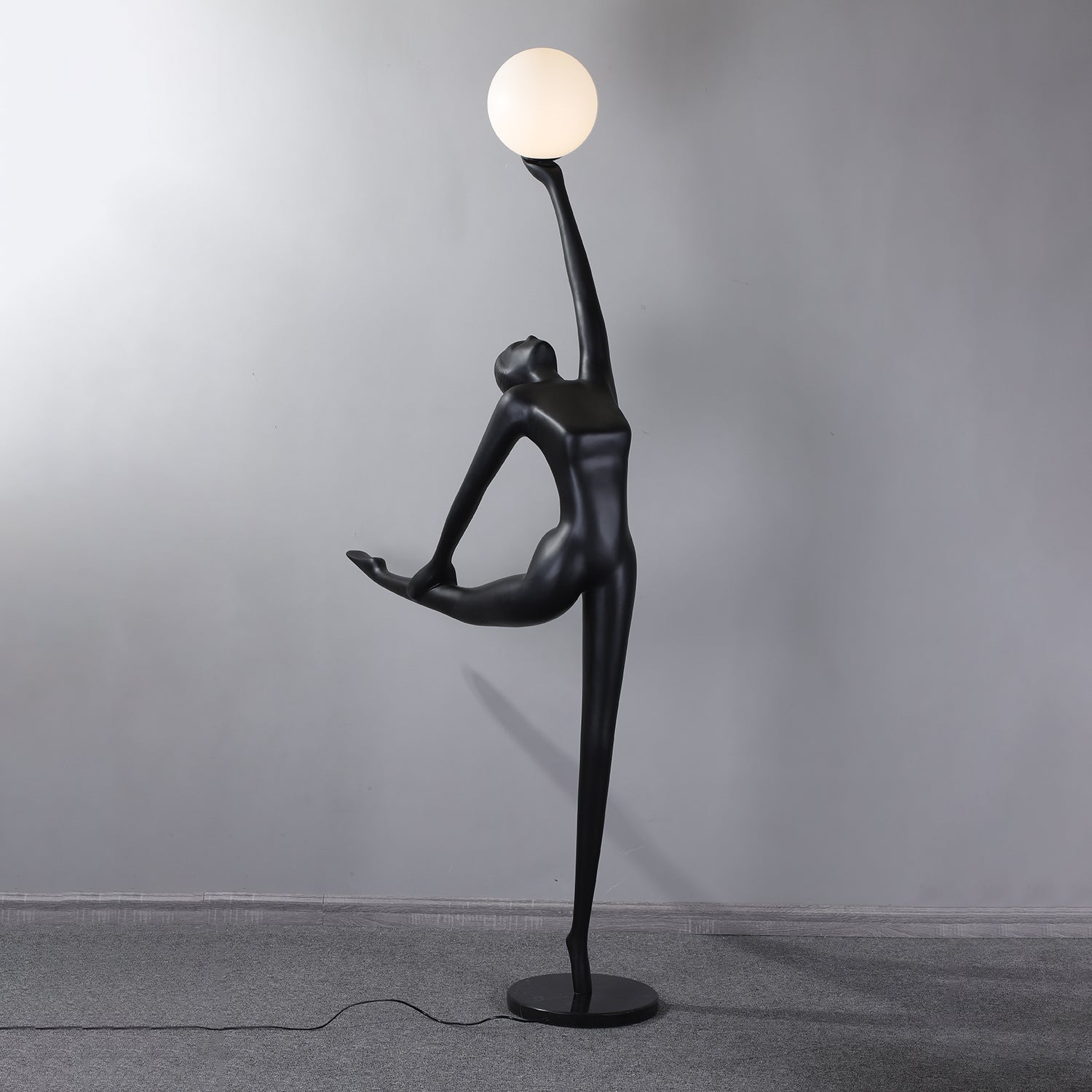 Lyrielle Ballerina Black Floor Lamp-Neutral Decor