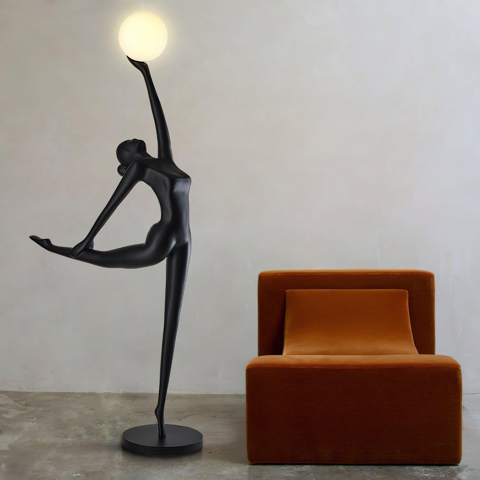 Lyrielle Ballerina Black Floor Lamp-Neutral Decor