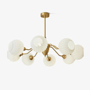 Zanora Vintage Brass Chandelier-Neutral Decor