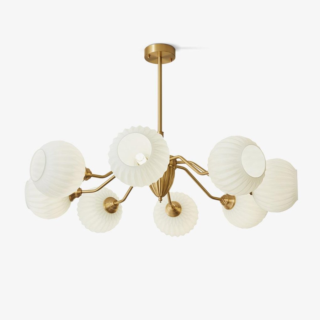 Zanora Vintage Brass Chandelier-Neutral Decor