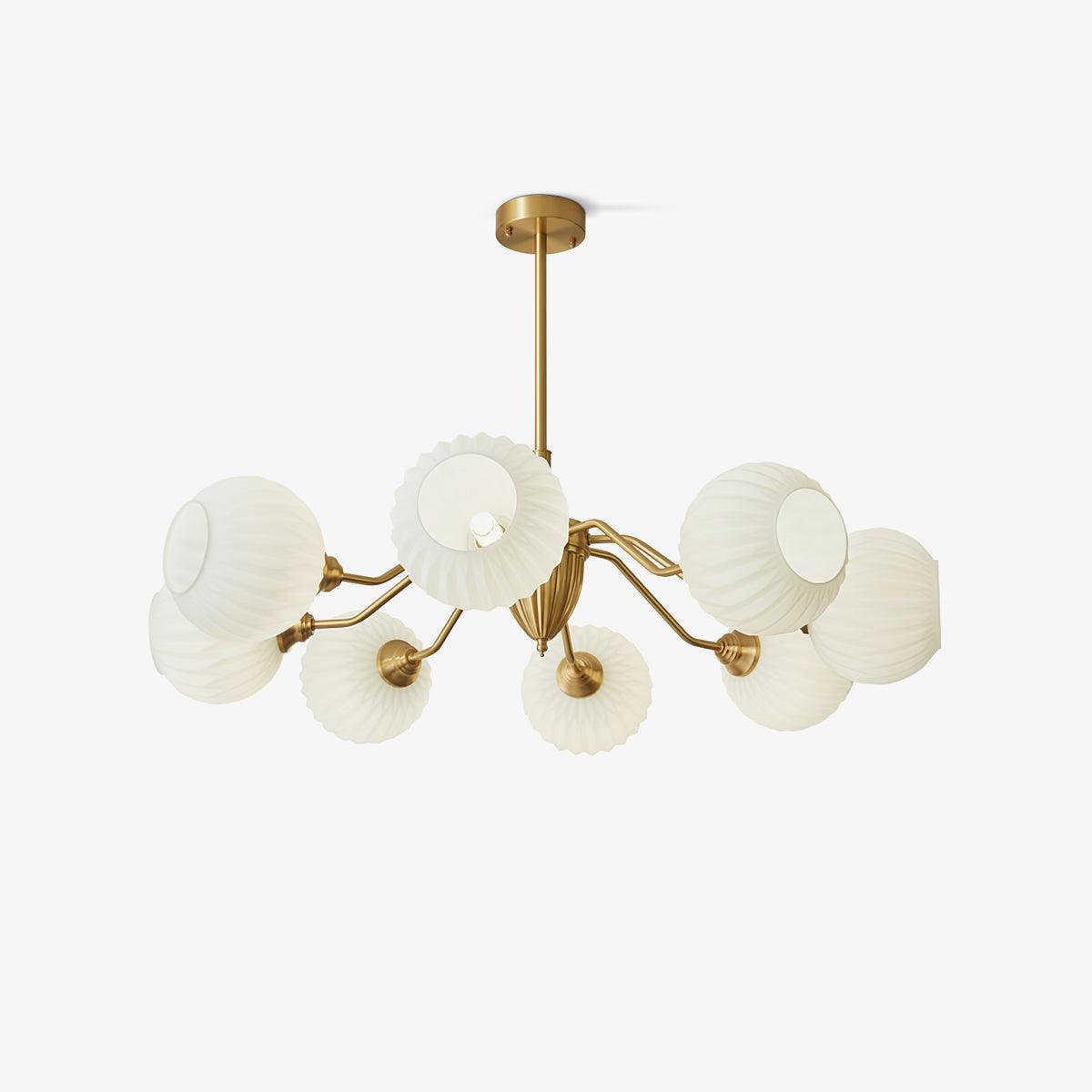 Zanora Vintage Brass Chandelier-Neutral Decor