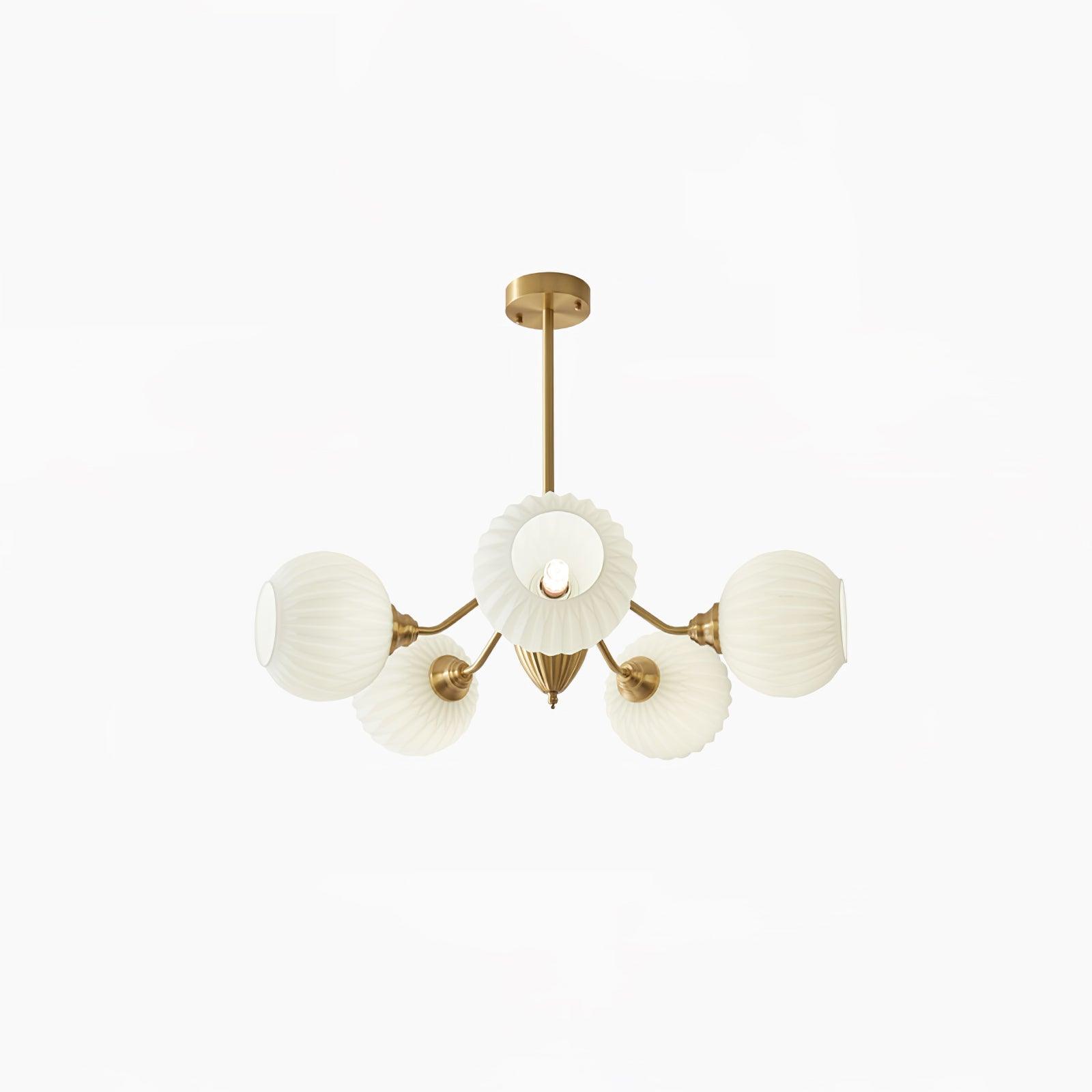 Zanora Vintage Brass Chandelier-Neutral Decor