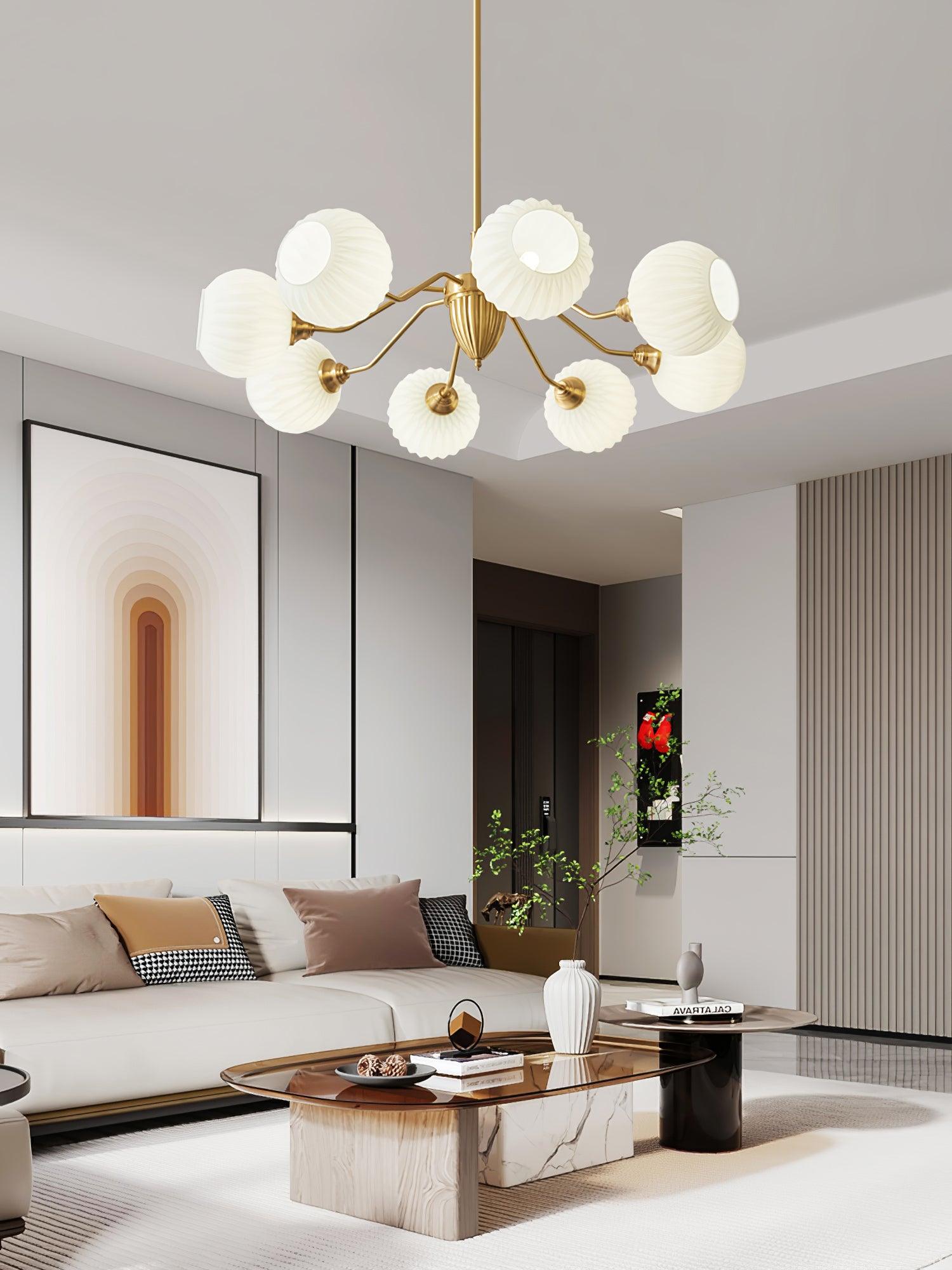 Zanora Vintage Brass Chandelier-Neutral Decor