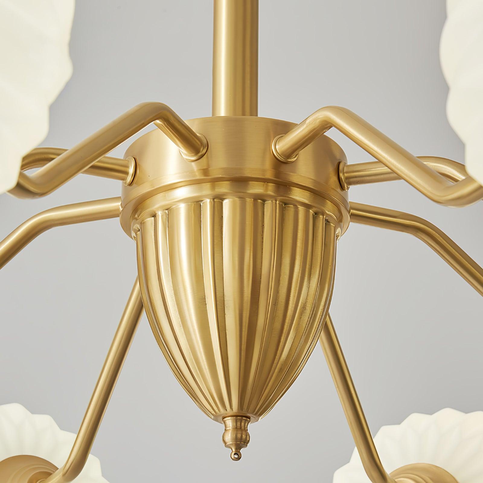 Zanora Vintage Brass Chandelier-Neutral Decor