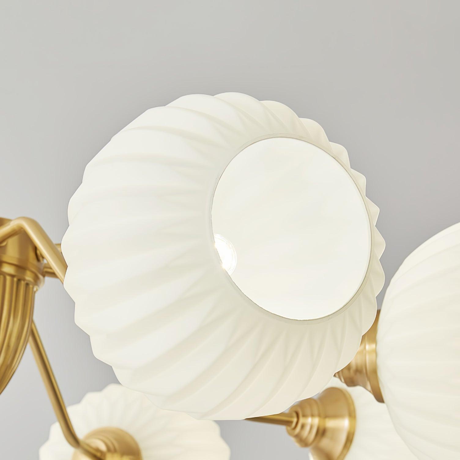 Zanora Vintage Brass Chandelier-Neutral Decor