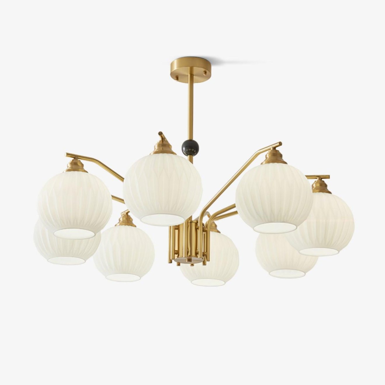 Nytheos Luxurious Brass Chandelier-Neutral Decor