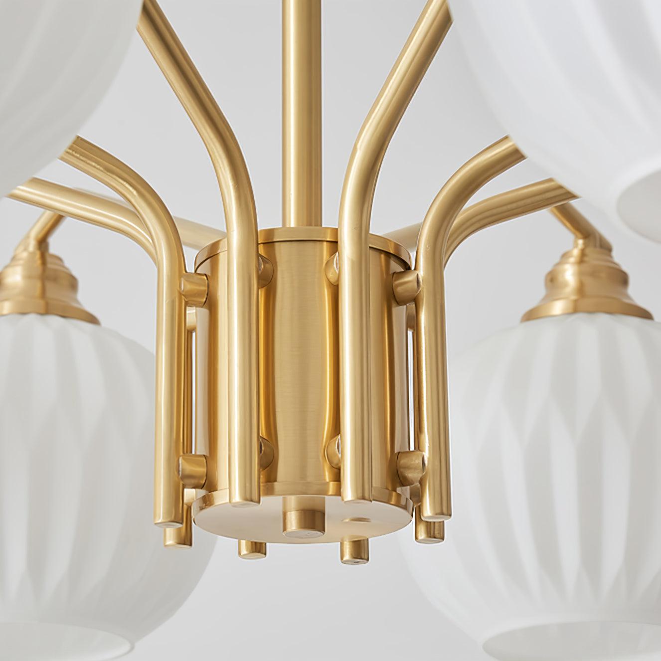 Nytheos Luxurious Brass Chandelier-Neutral Decor