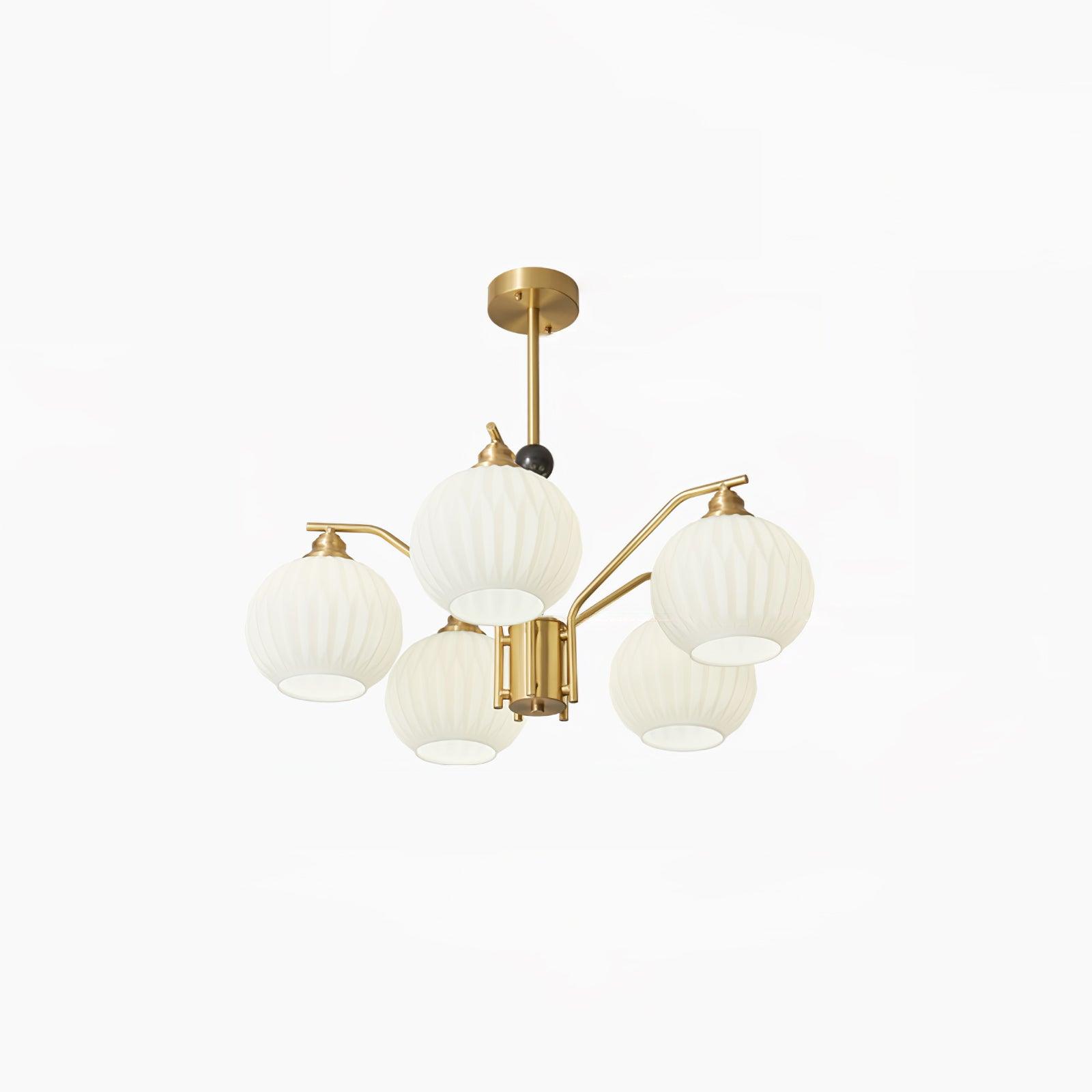 Nytheos Luxurious Brass Chandelier-Neutral Decor