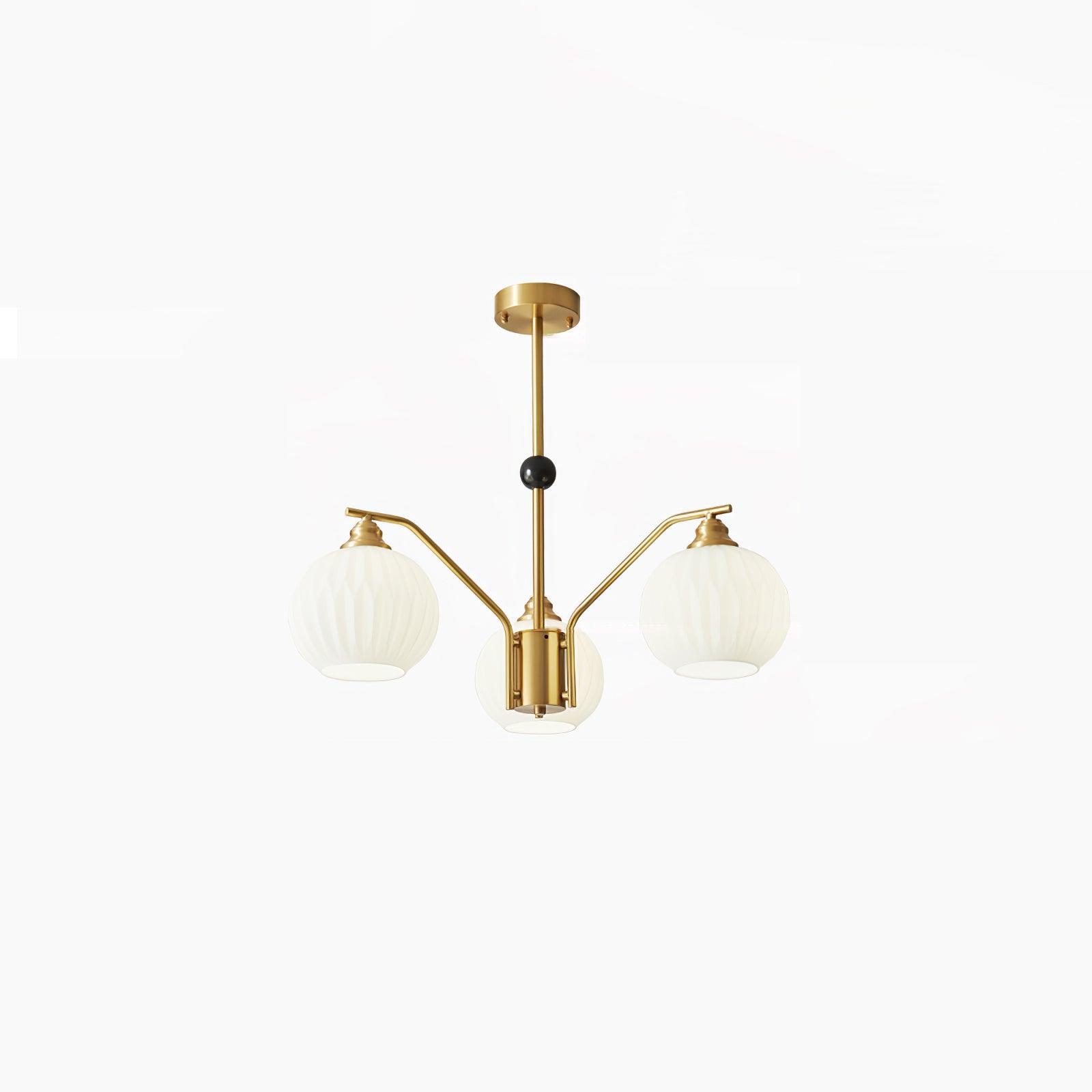 Nytheos Luxurious Brass Chandelier-Neutral Decor