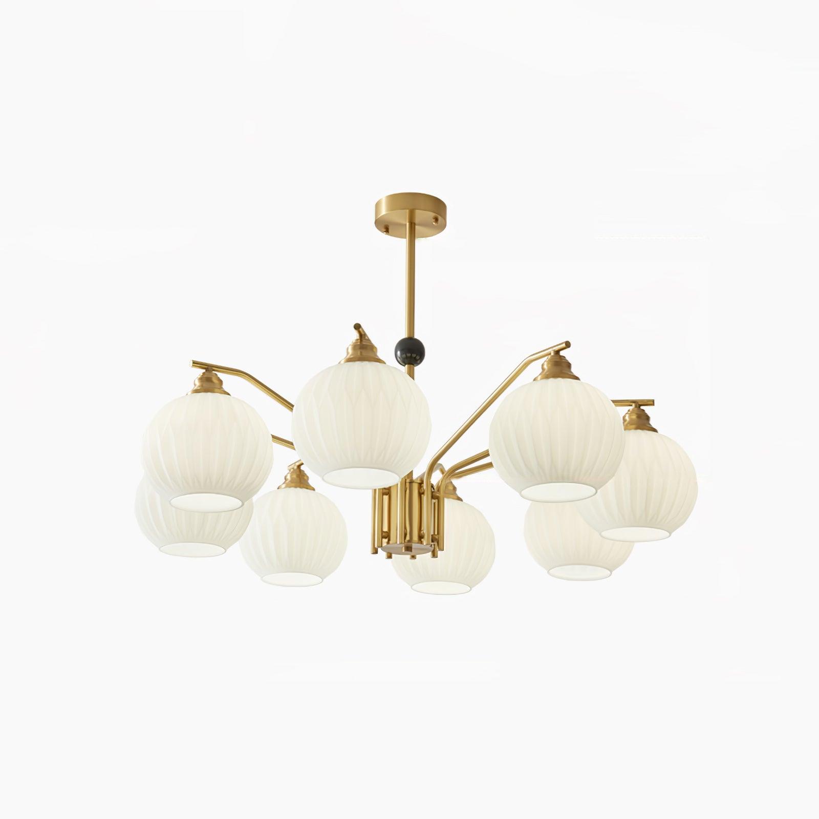 Nytheos Luxurious Brass Chandelier-Neutral Decor