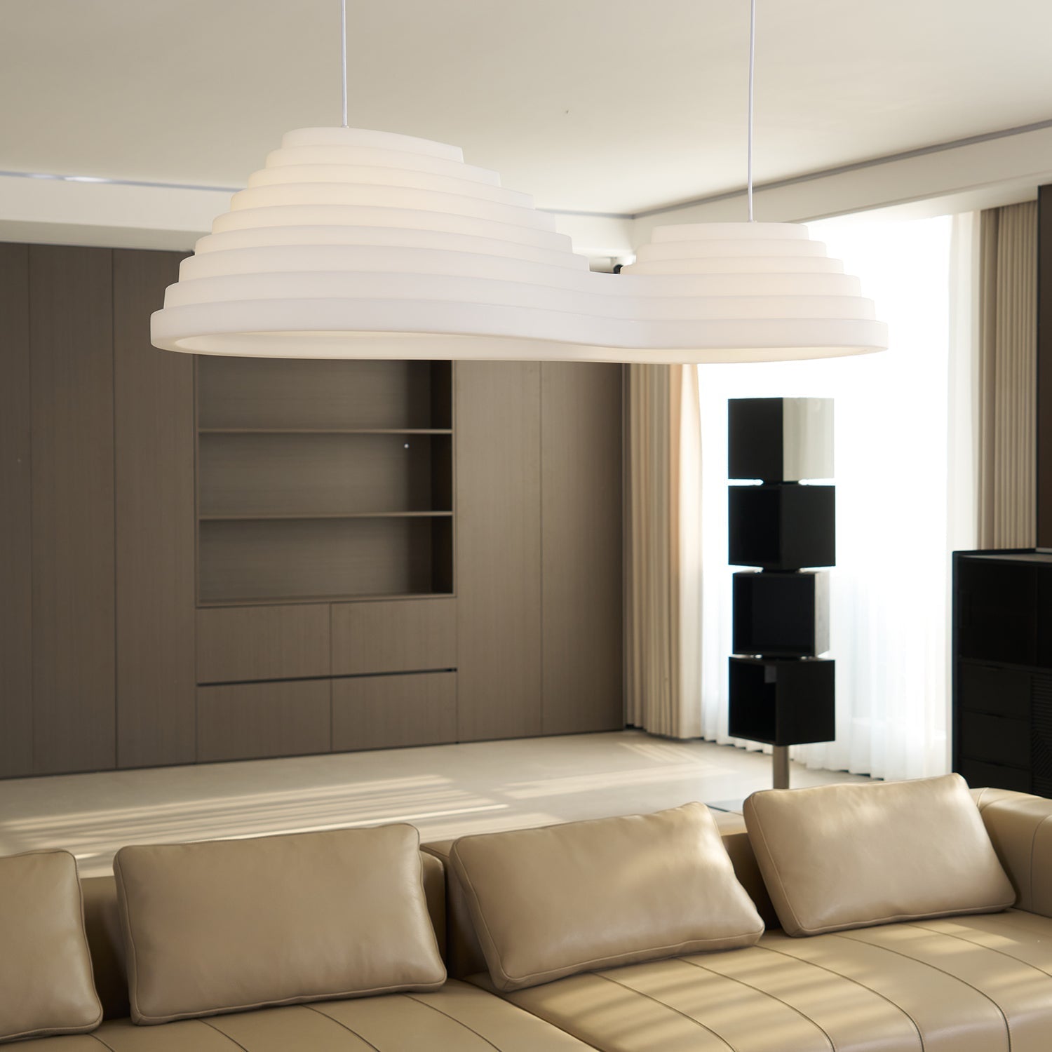 Molten Field Nordic Art Plastic Pendant Lamp-Neutral Decor
