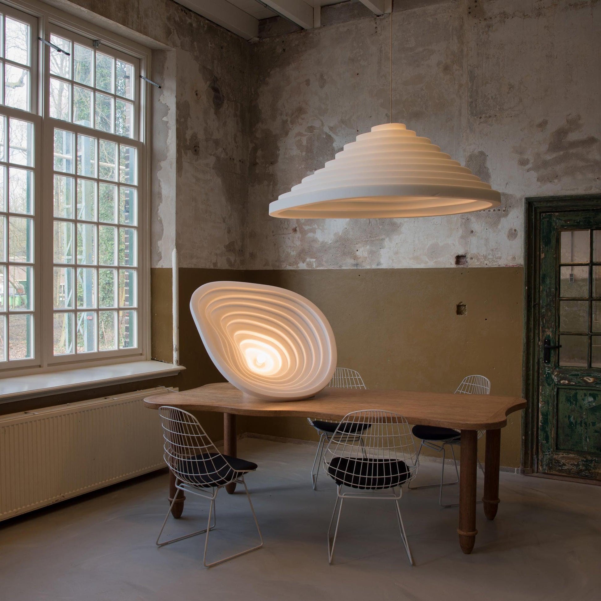 Deveny Minimalist Resin Pendant Lamp-Neutral Decor