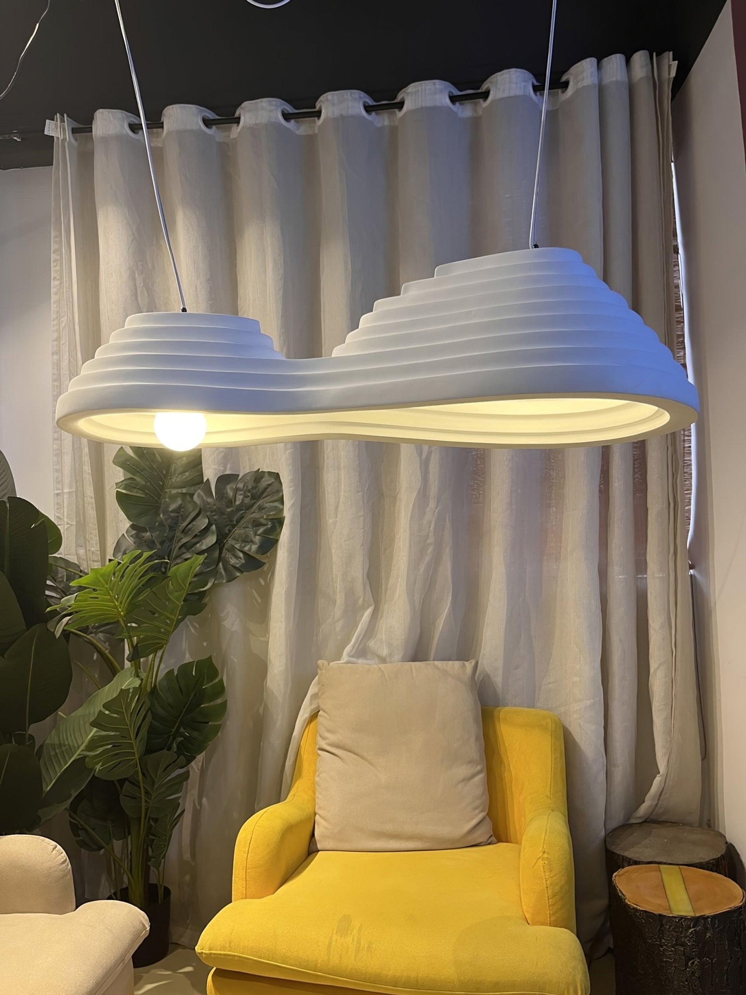 Deveny Minimalist Resin Pendant Lamp-Neutral Decor