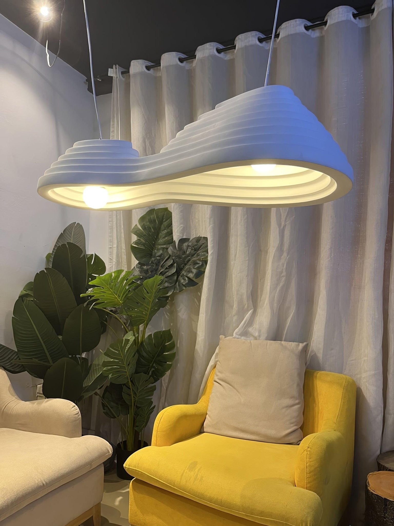 Deveny Minimalist Resin Pendant Lamp-Neutral Decor