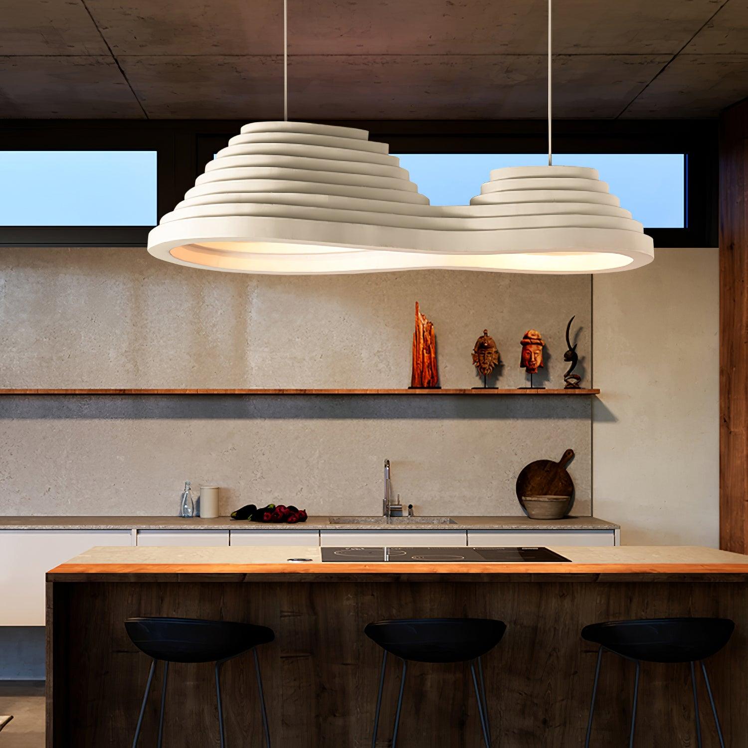 Deveny Minimalist Resin Pendant Lamp-Neutral Decor