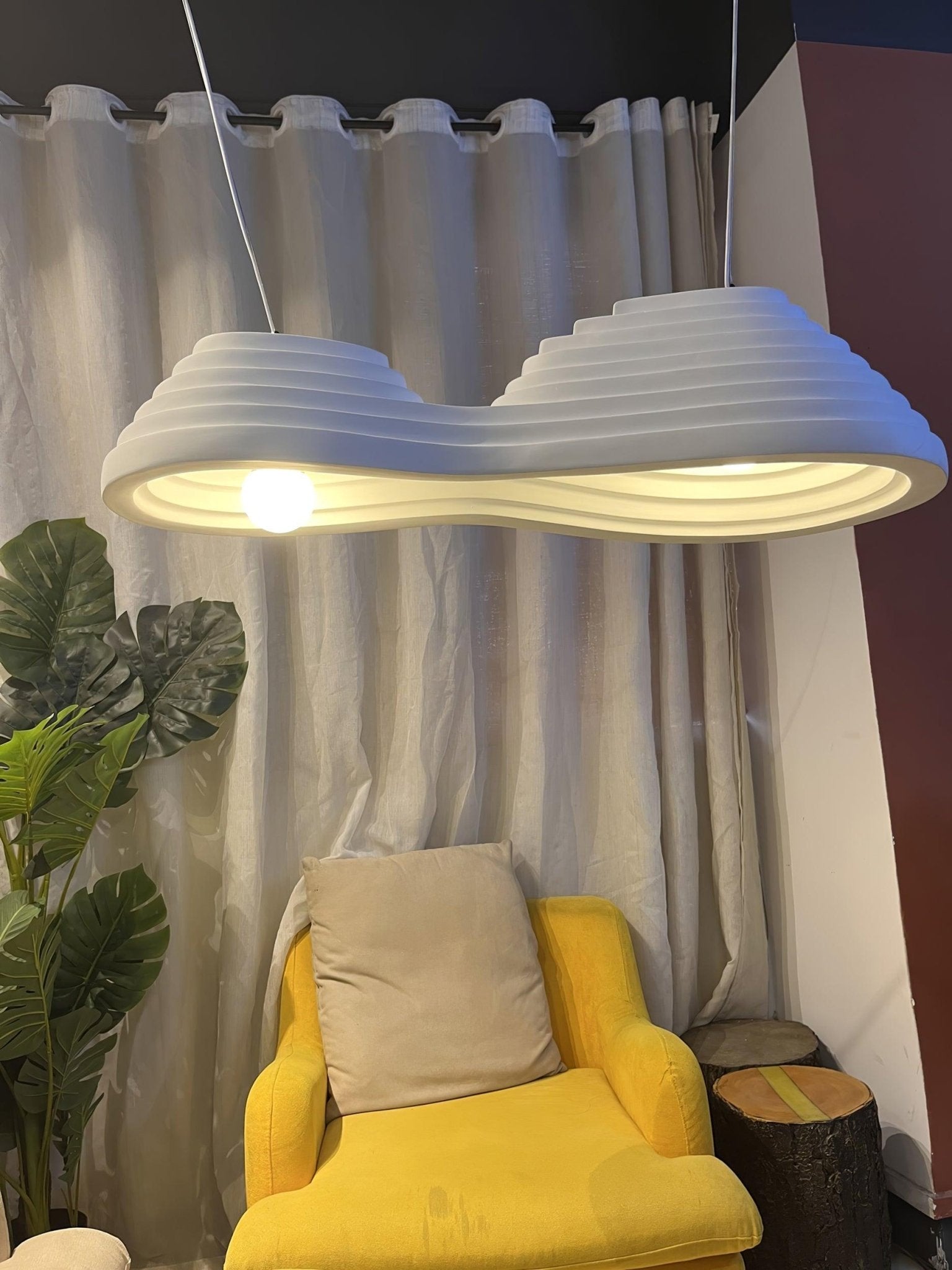 Deveny Minimalist Resin Pendant Lamp-Neutral Decor