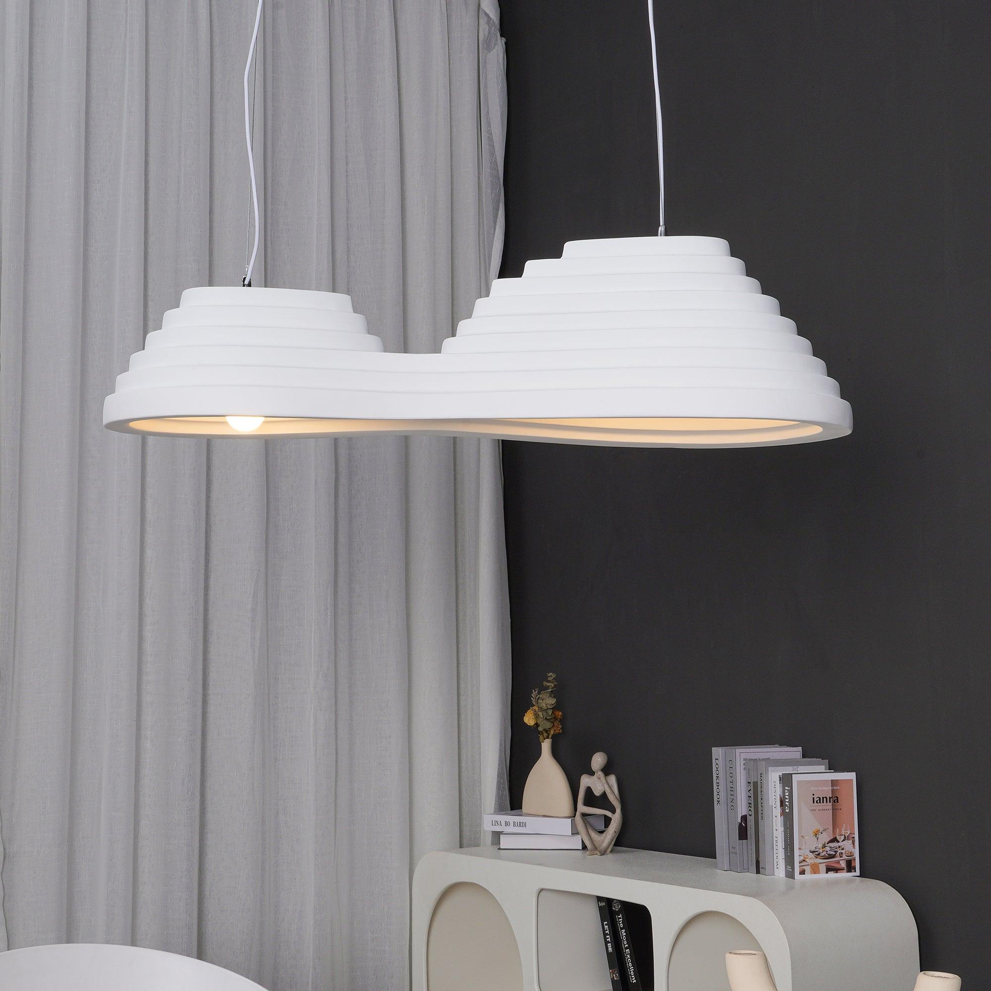 Deveny Minimalist Resin Pendant Lamp-Neutral Decor