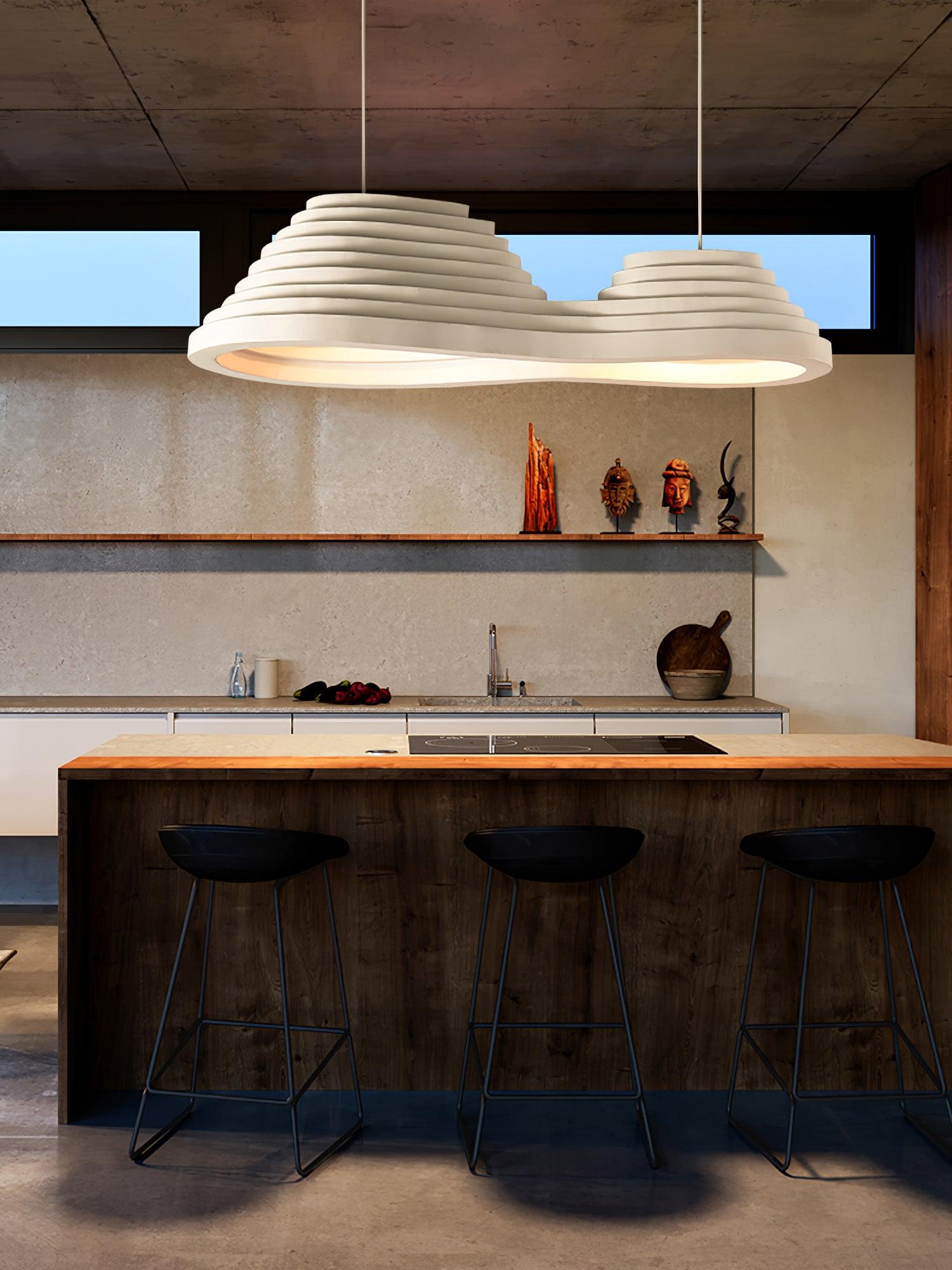 Deveny Minimalist Resin Pendant Lamp-Neutral Decor