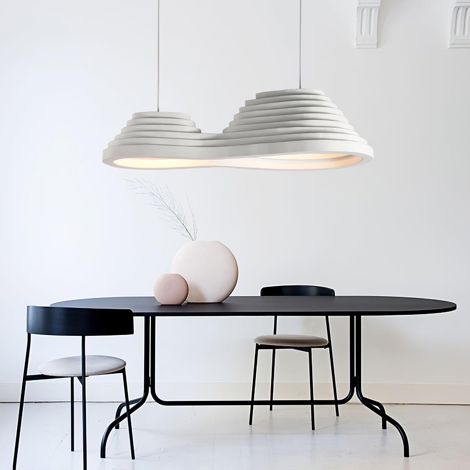 Deveny Minimalist Resin Pendant Lamp-Neutral Decor
