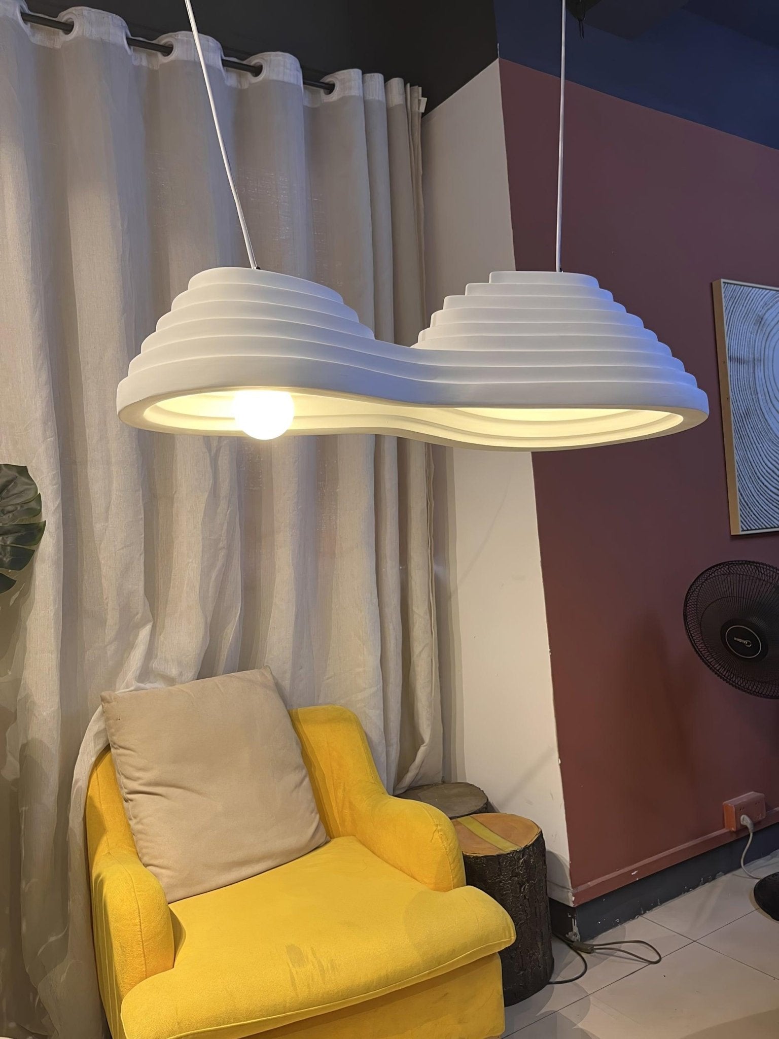 Deveny Minimalist Resin Pendant Lamp-Neutral Decor