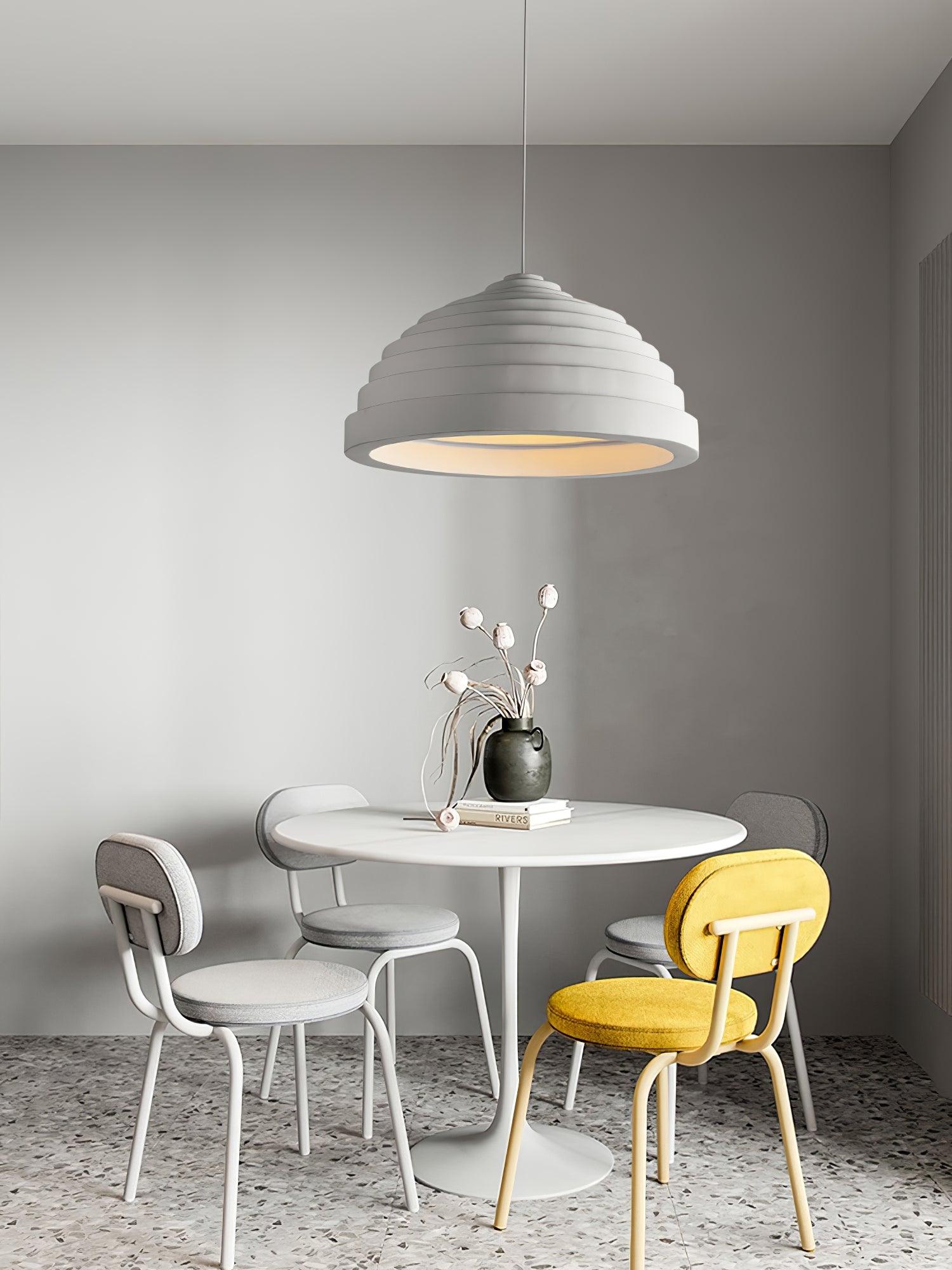 Deveny Minimalist Resin Pendant Lamp-Neutral Decor
