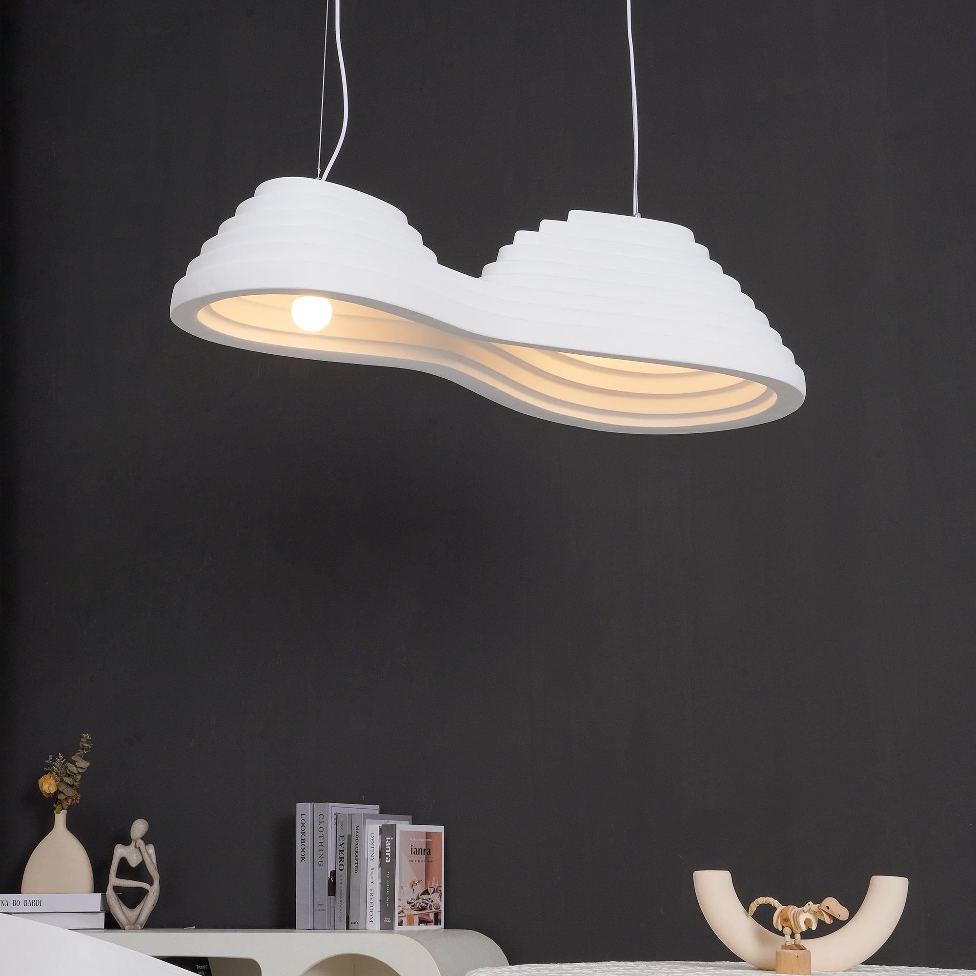 Deveny Minimalist Resin Pendant Lamp-Neutral Decor