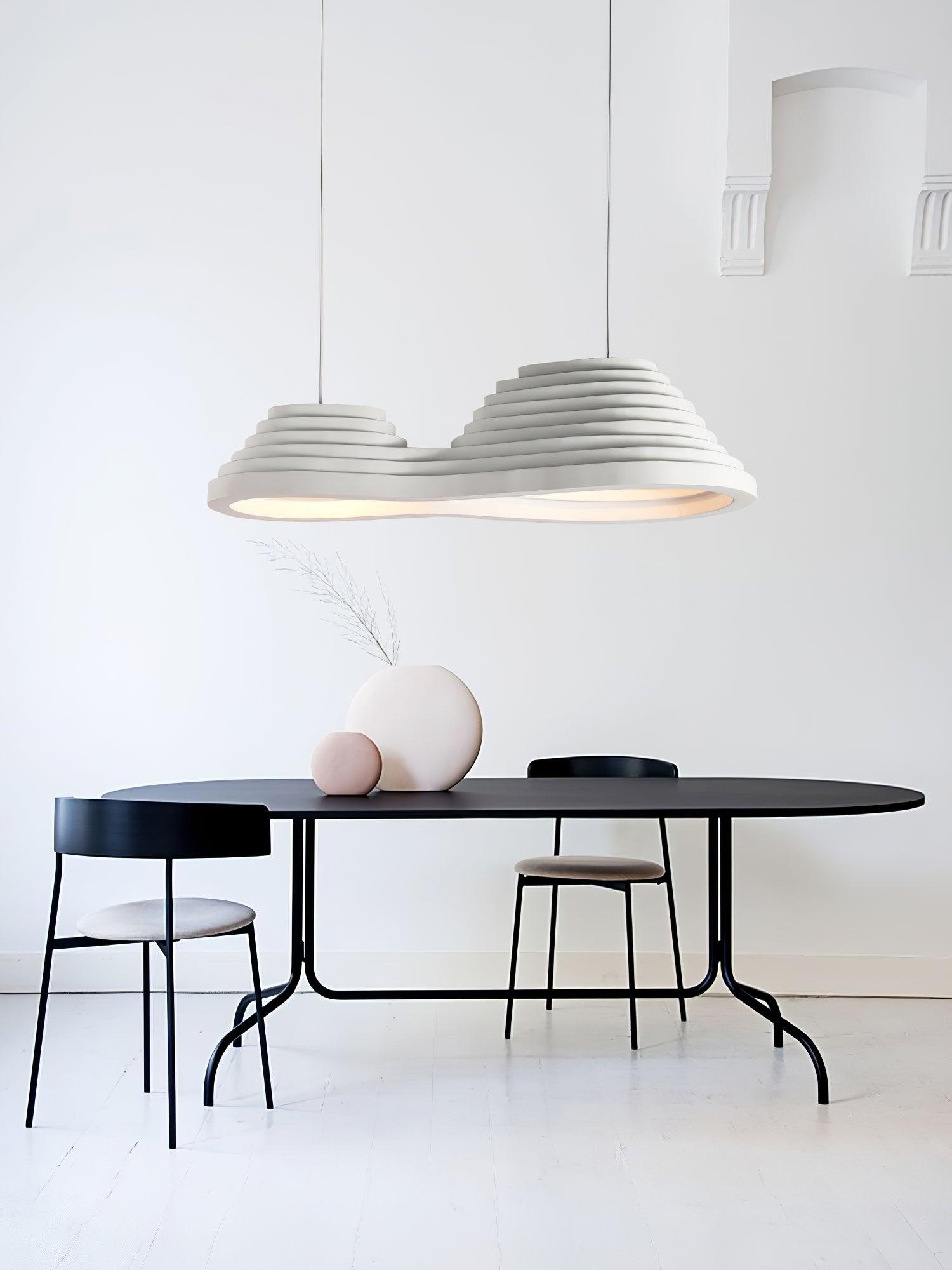 Deveny Minimalist Resin Pendant Lamp-Neutral Decor