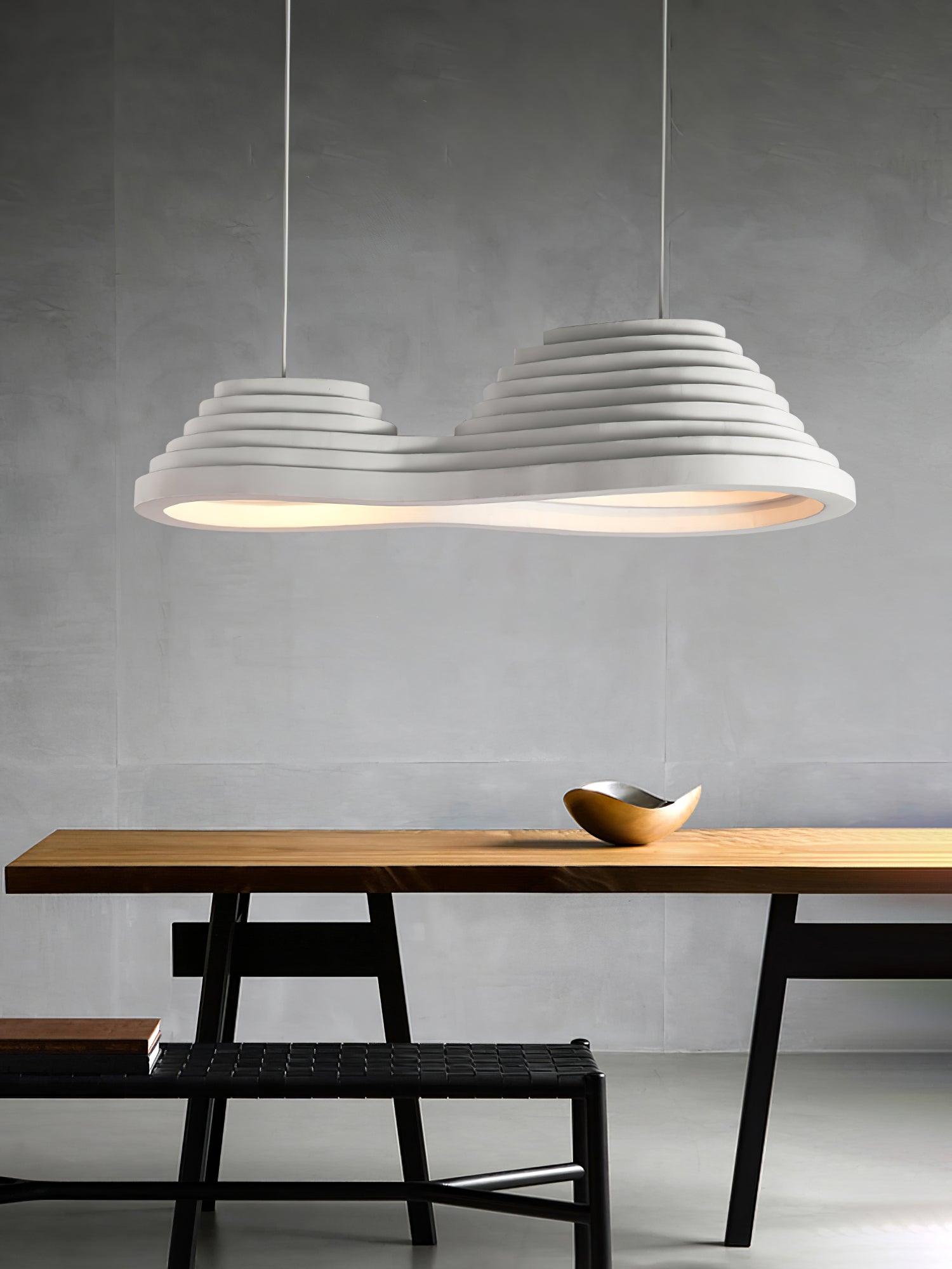 Deveny Minimalist Resin Pendant Lamp-Neutral Decor
