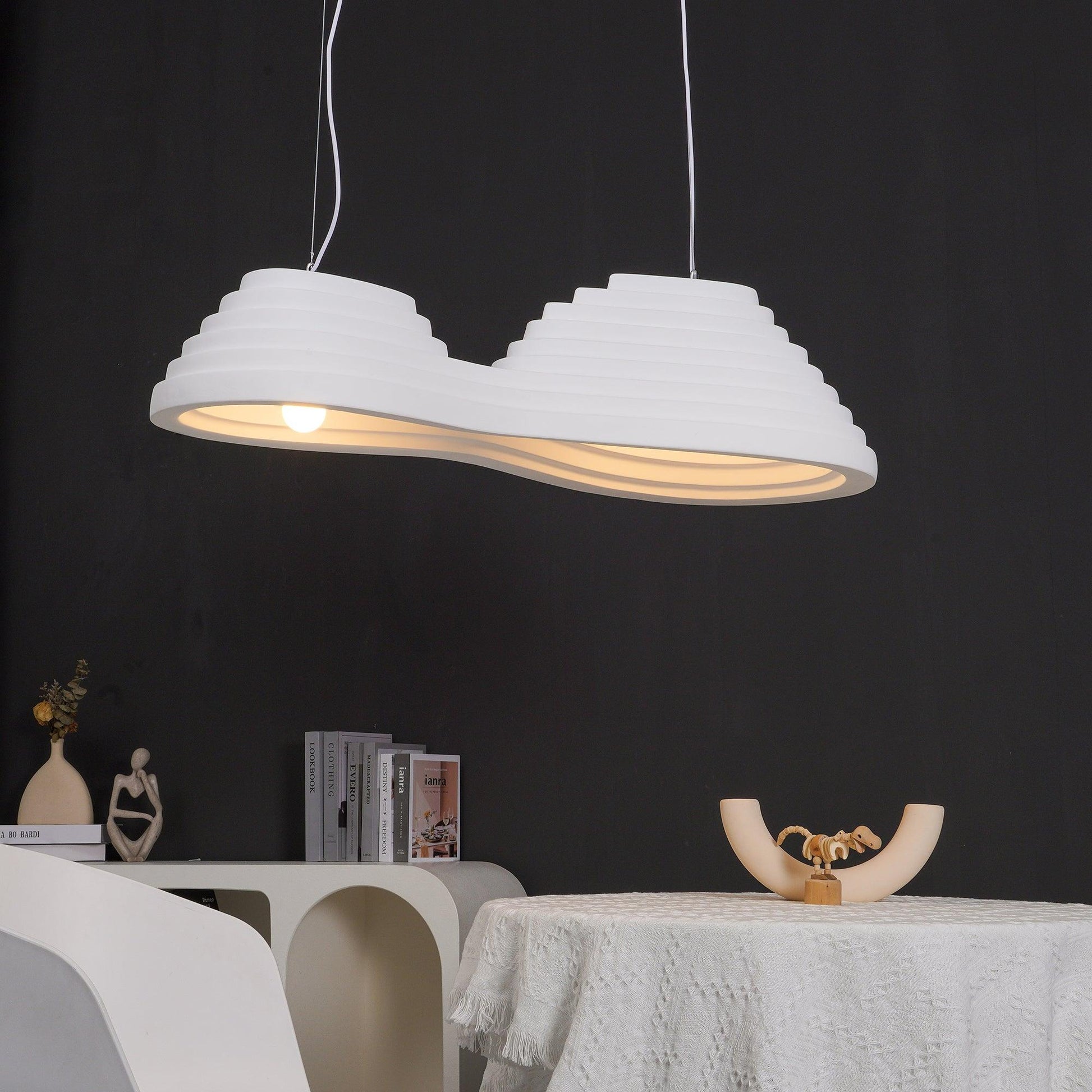 Deveny Minimalist Resin Pendant Lamp-Neutral Decor