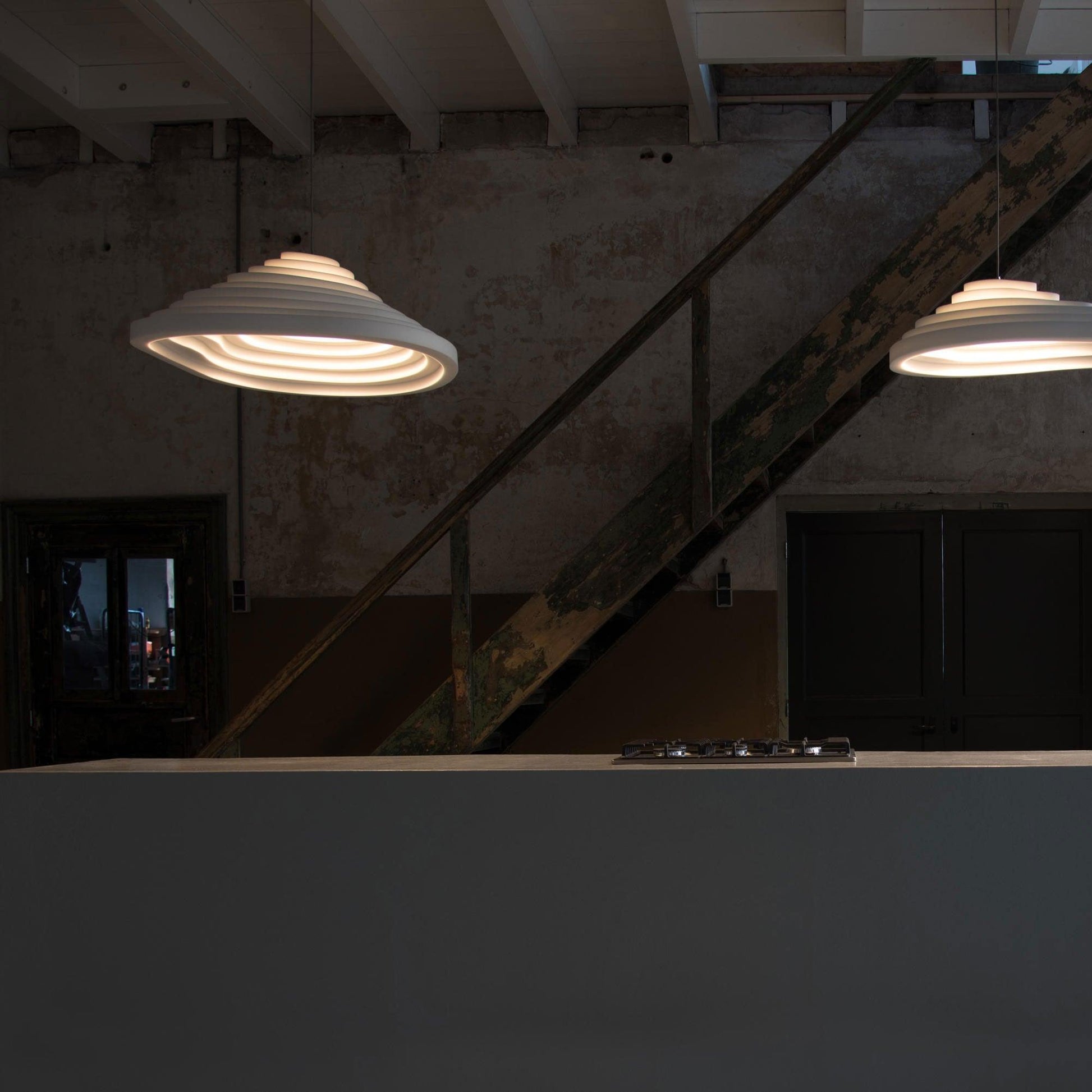 Lisken Nordic Art Field Resin Pendant Lamps-Neutral Decor