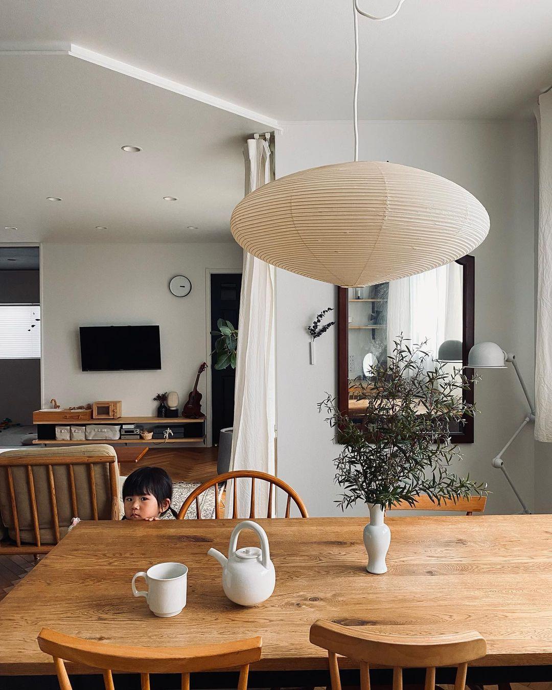 Orba Washi Paper 15A Pendant Light-Neutral Decor
