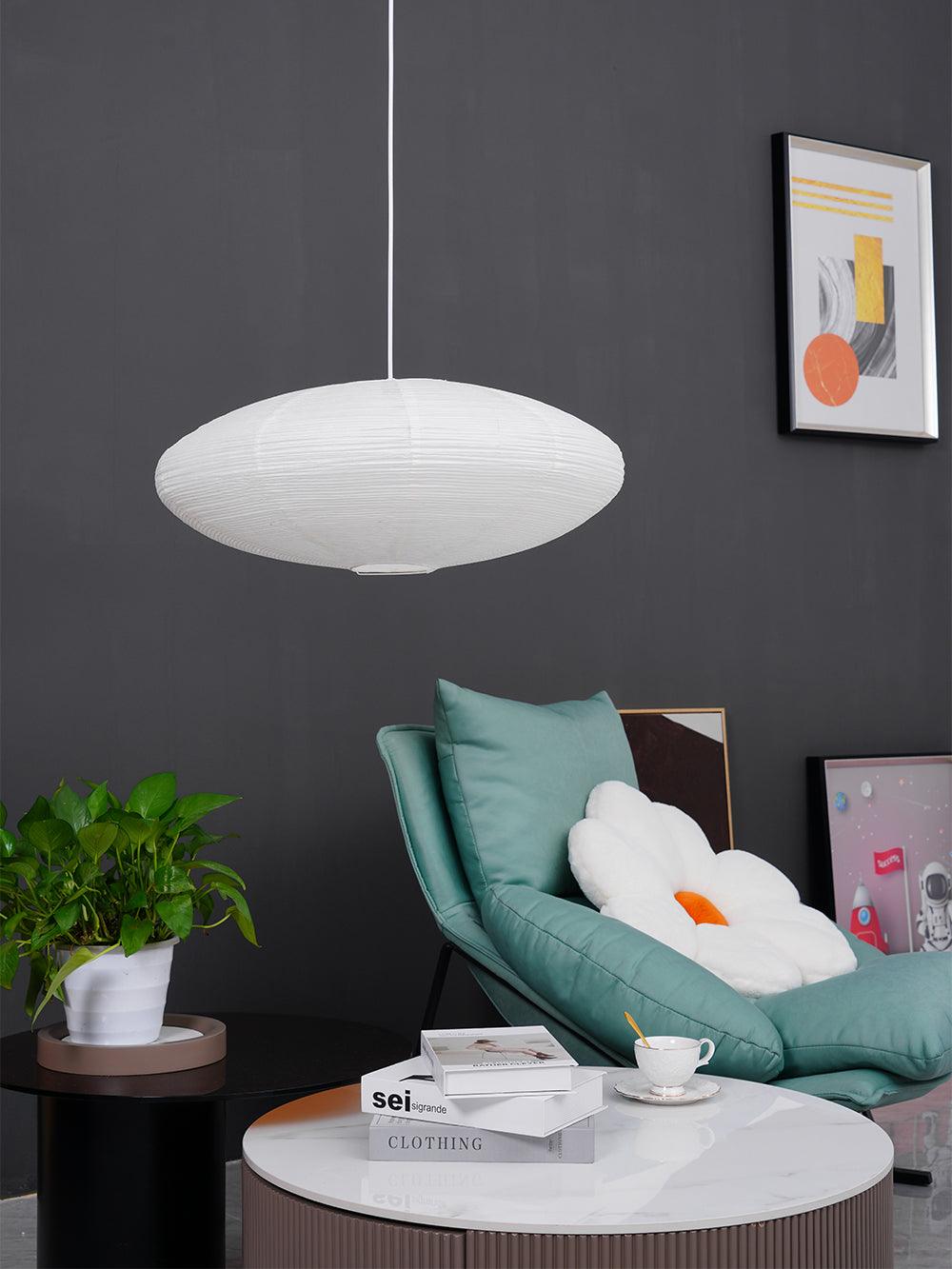 Orba Washi Paper 15A Pendant Light-Neutral Decor