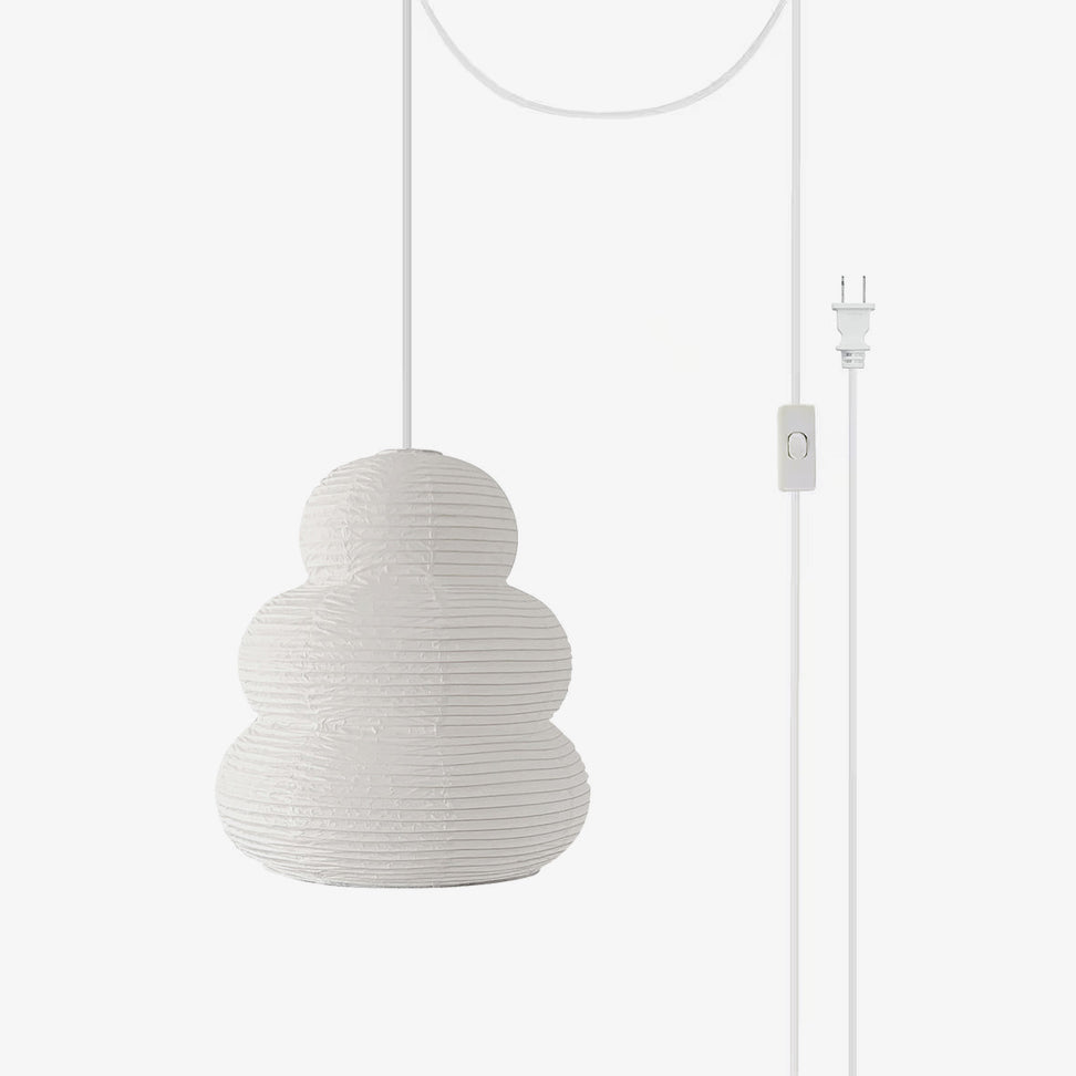 Gemma Modern Paper Pendant Light-Neutral Decor