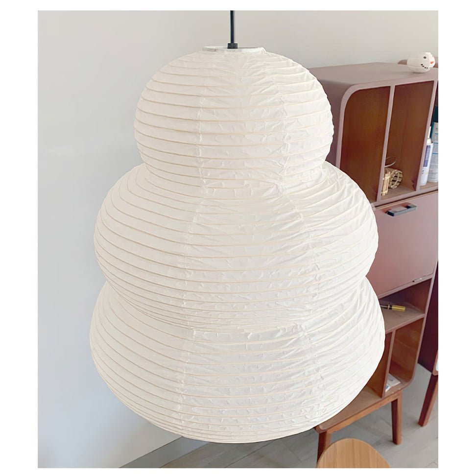 Gemma Modern Paper Pendant Light-Neutral Decor