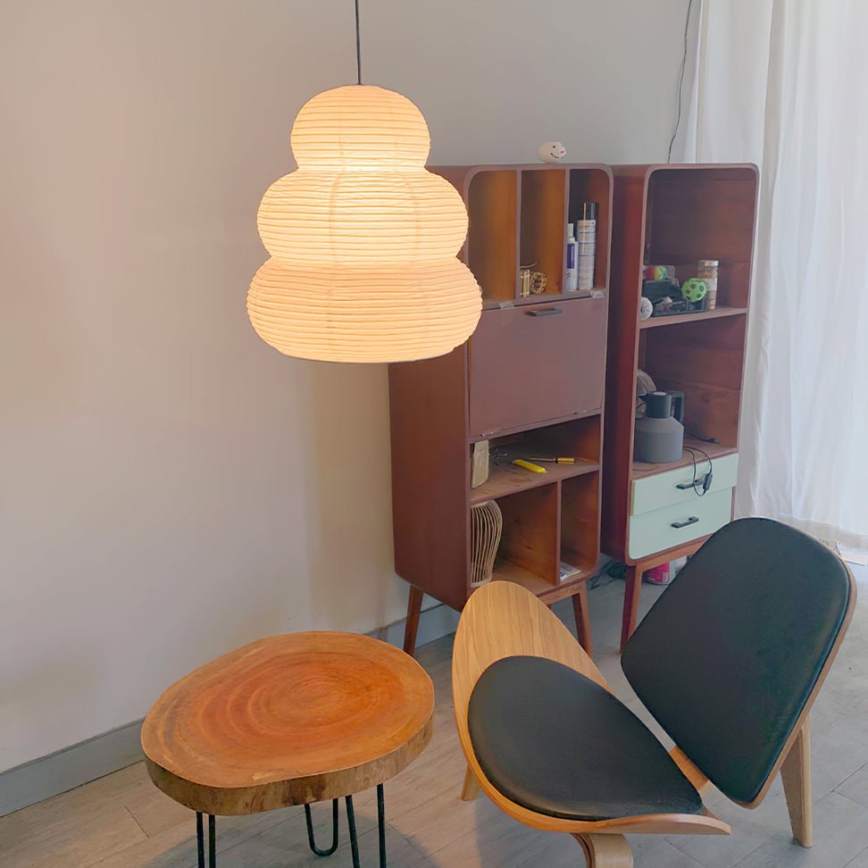 Gemma Modern Paper Pendant Light-Neutral Decor