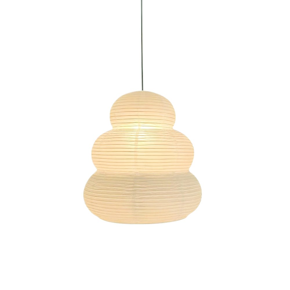 Solara Pendant Lamp Washi Paper Tiered Lantern Japanese Living Room-Neutral Decor