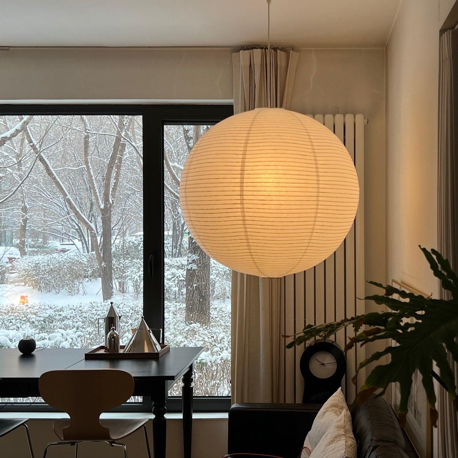 Arvexa Pendant Lamp Paper Wabi-Sabi Handmade-Neutral Decor